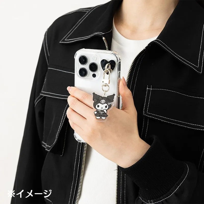 Kuromi Smartphone Charm Set (Silver Houndstooth Series) SANRIO