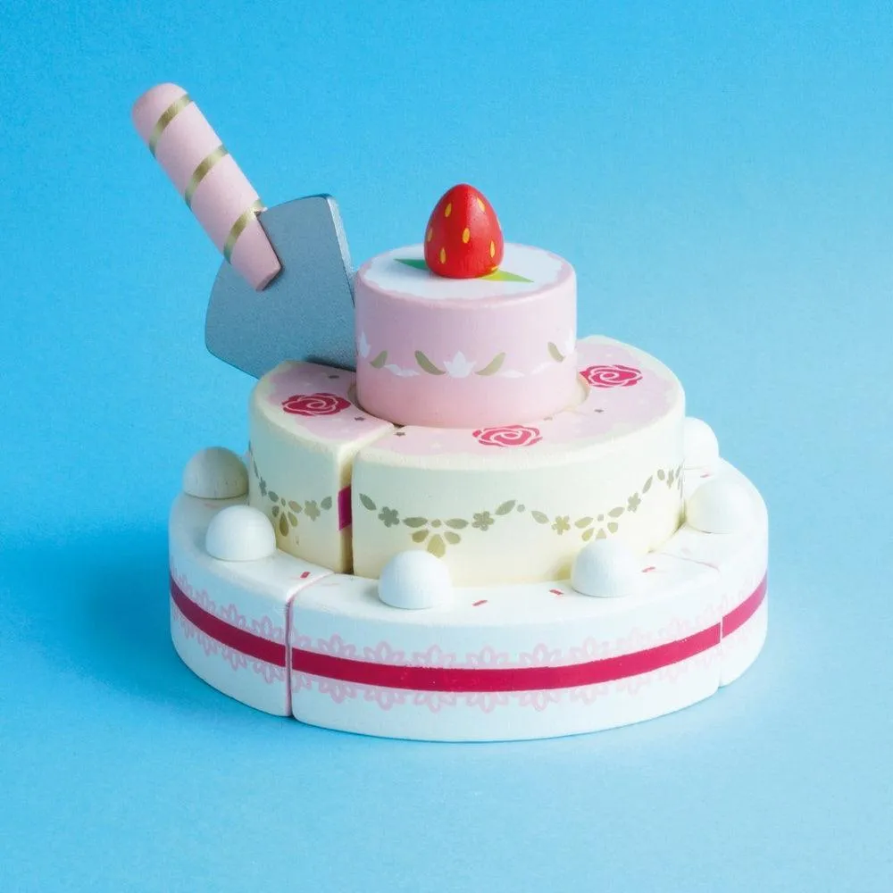 Le Toy Van Carlo's Wooden Strawberry Wedding Cake