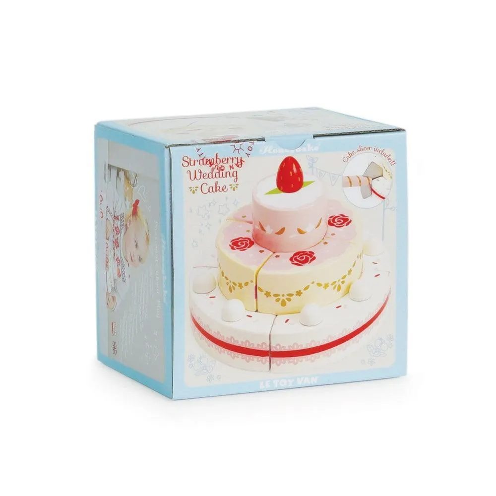 Le Toy Van Carlo's Wooden Strawberry Wedding Cake