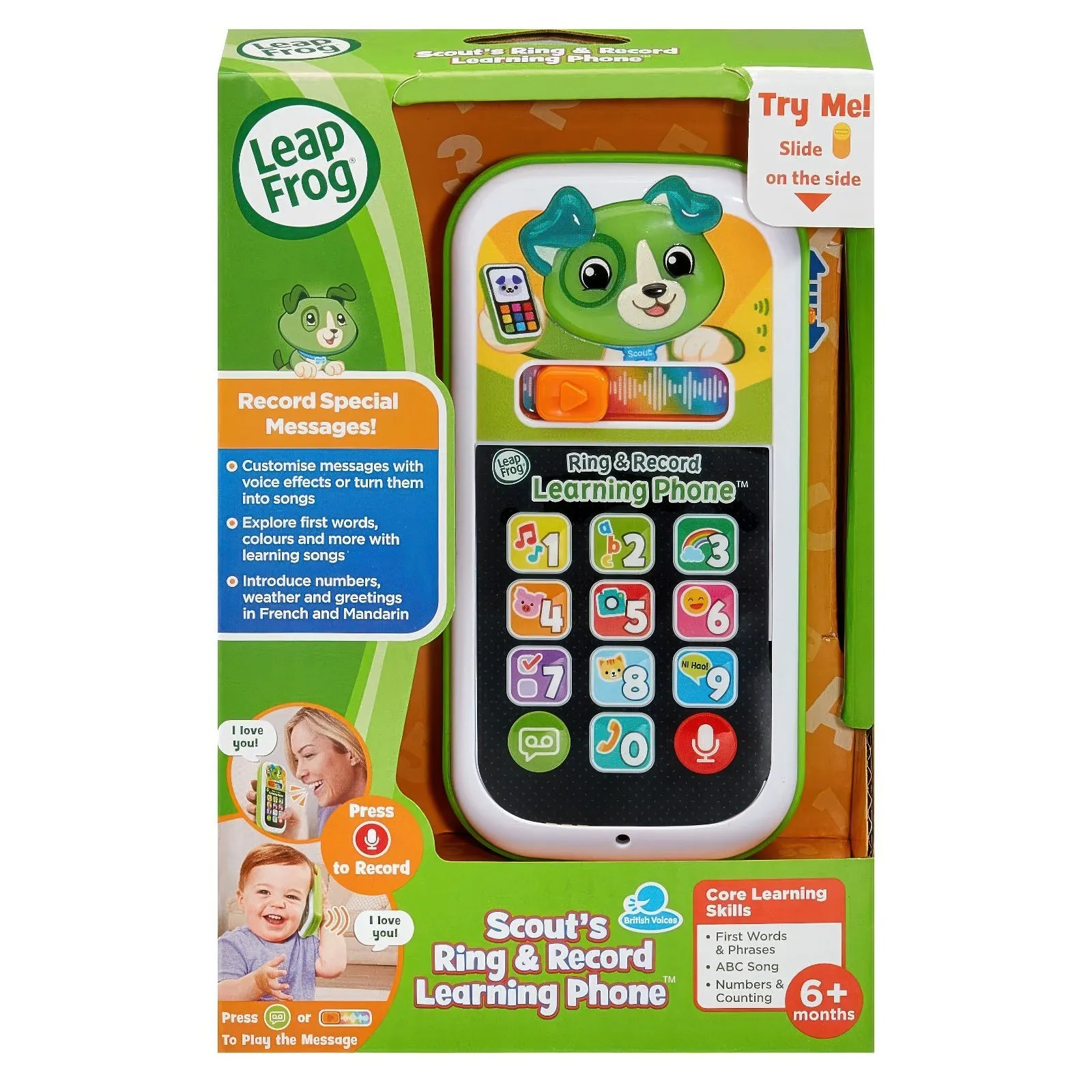 Leap Frog Scout's Ring & Record Learning Phone
