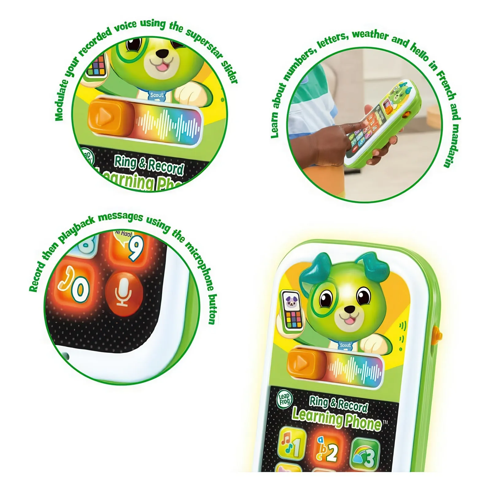 Leap Frog Scout's Ring & Record Learning Phone