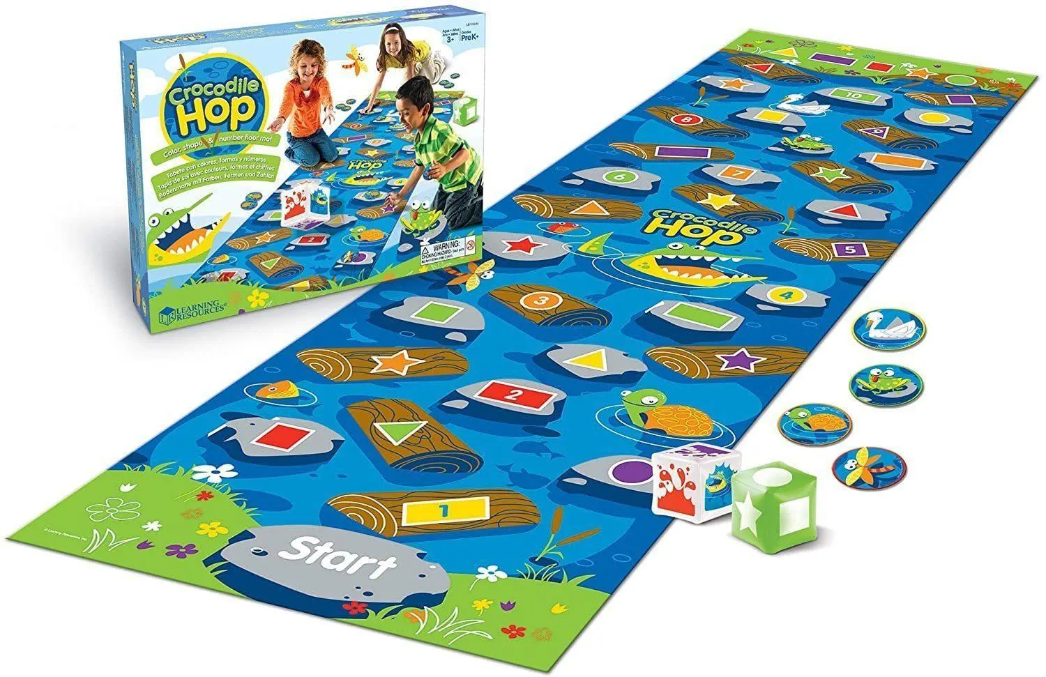 Learning Resources Crocodile Hop Floor Game - Early Maths