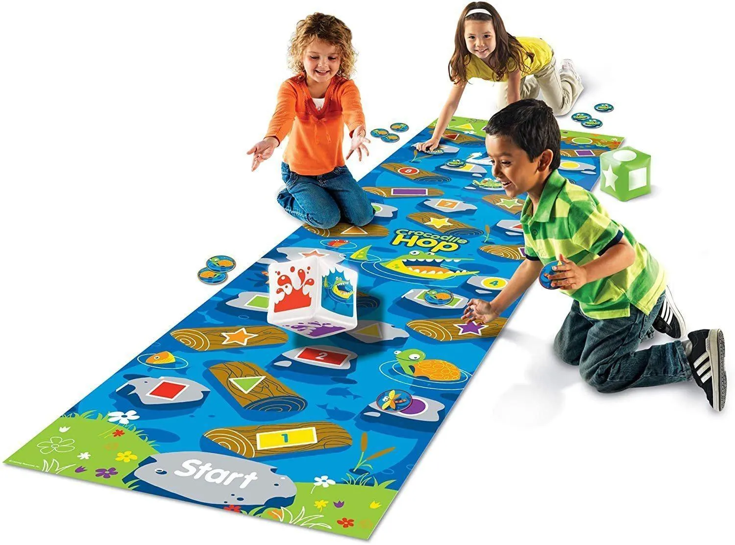 Learning Resources Crocodile Hop Floor Game - Early Maths