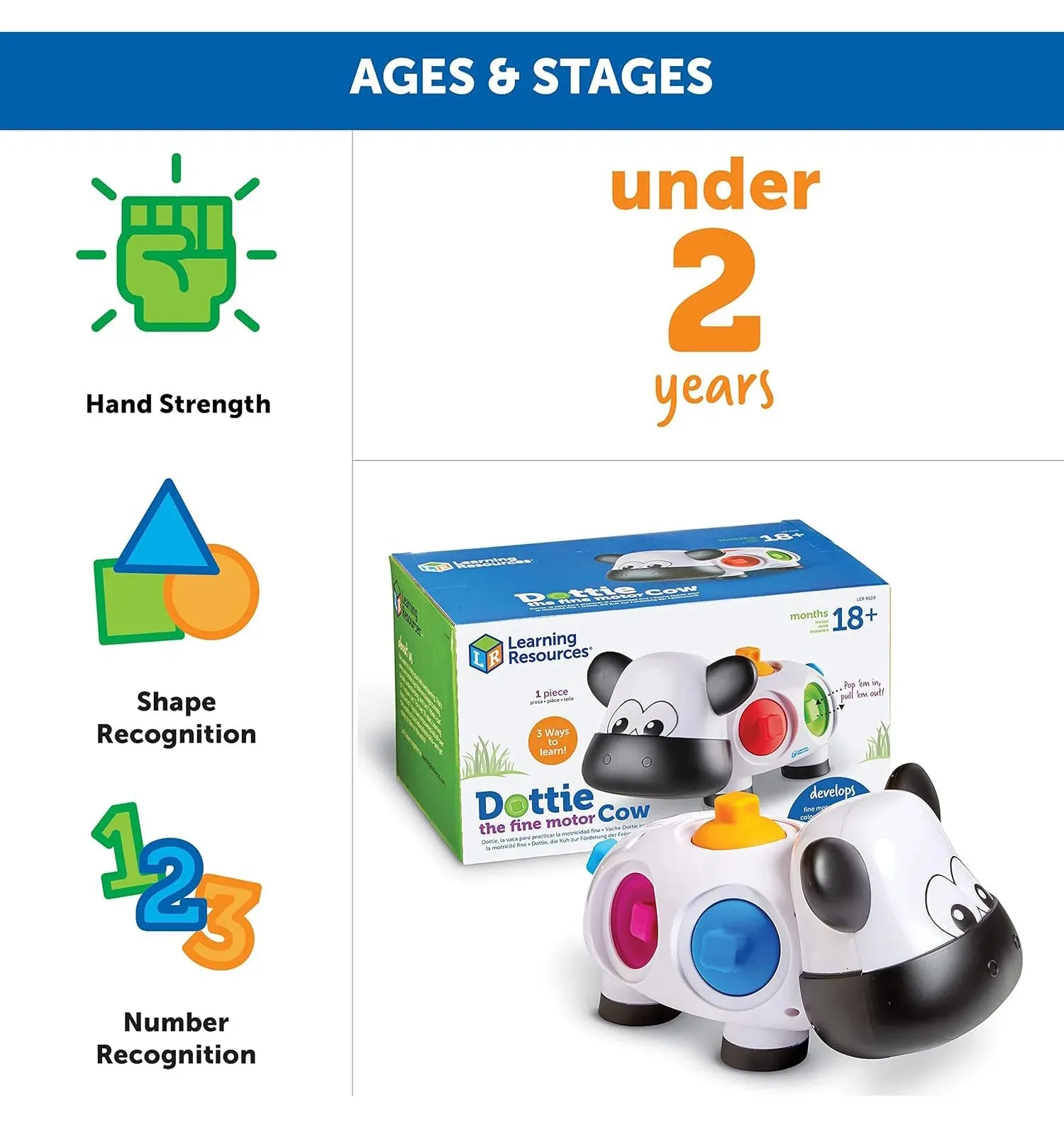 Learning Resources Dottie The Fine Motor Cow
