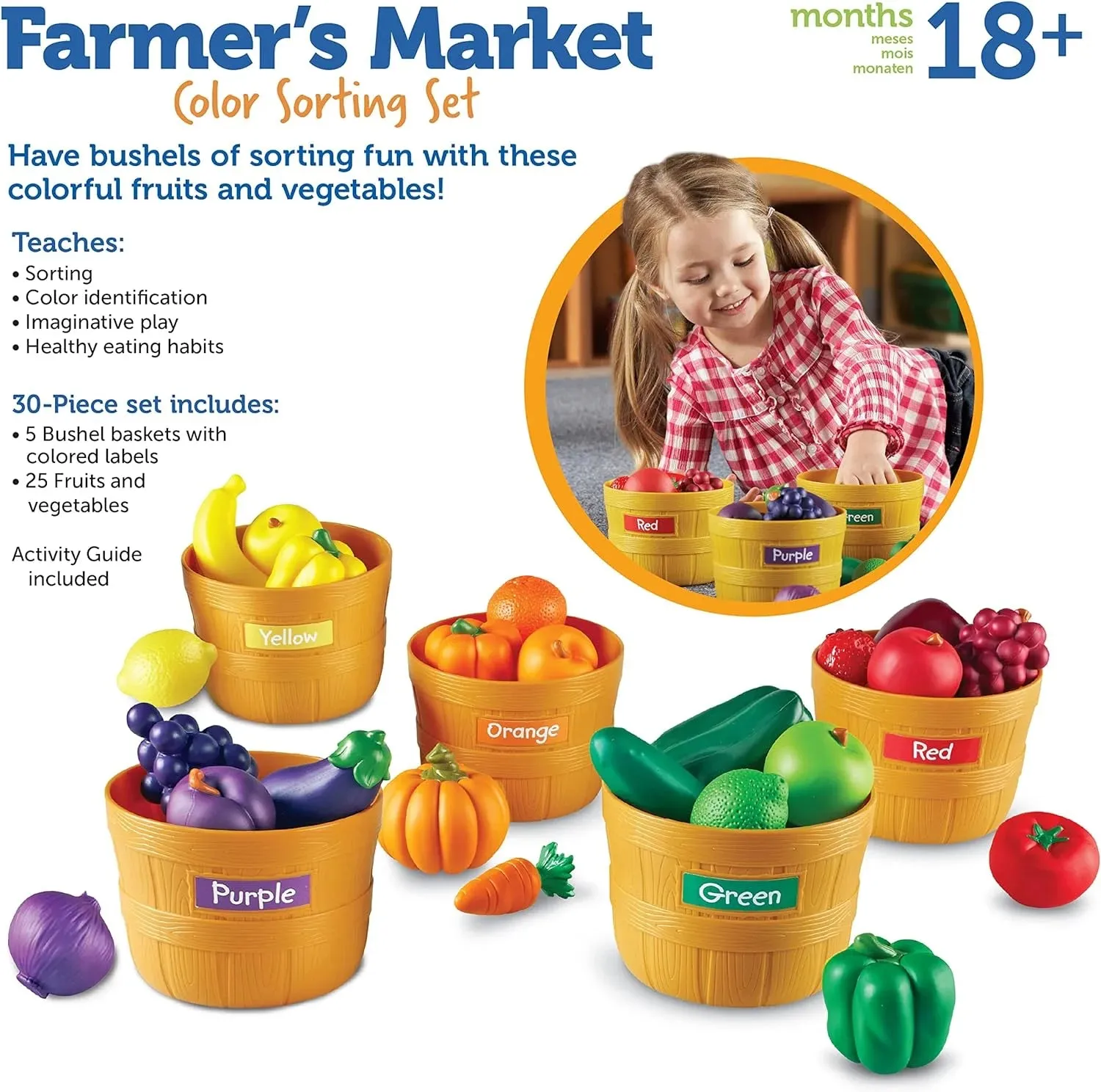 Learning Resources Farmer's Market Colour Sorting Set