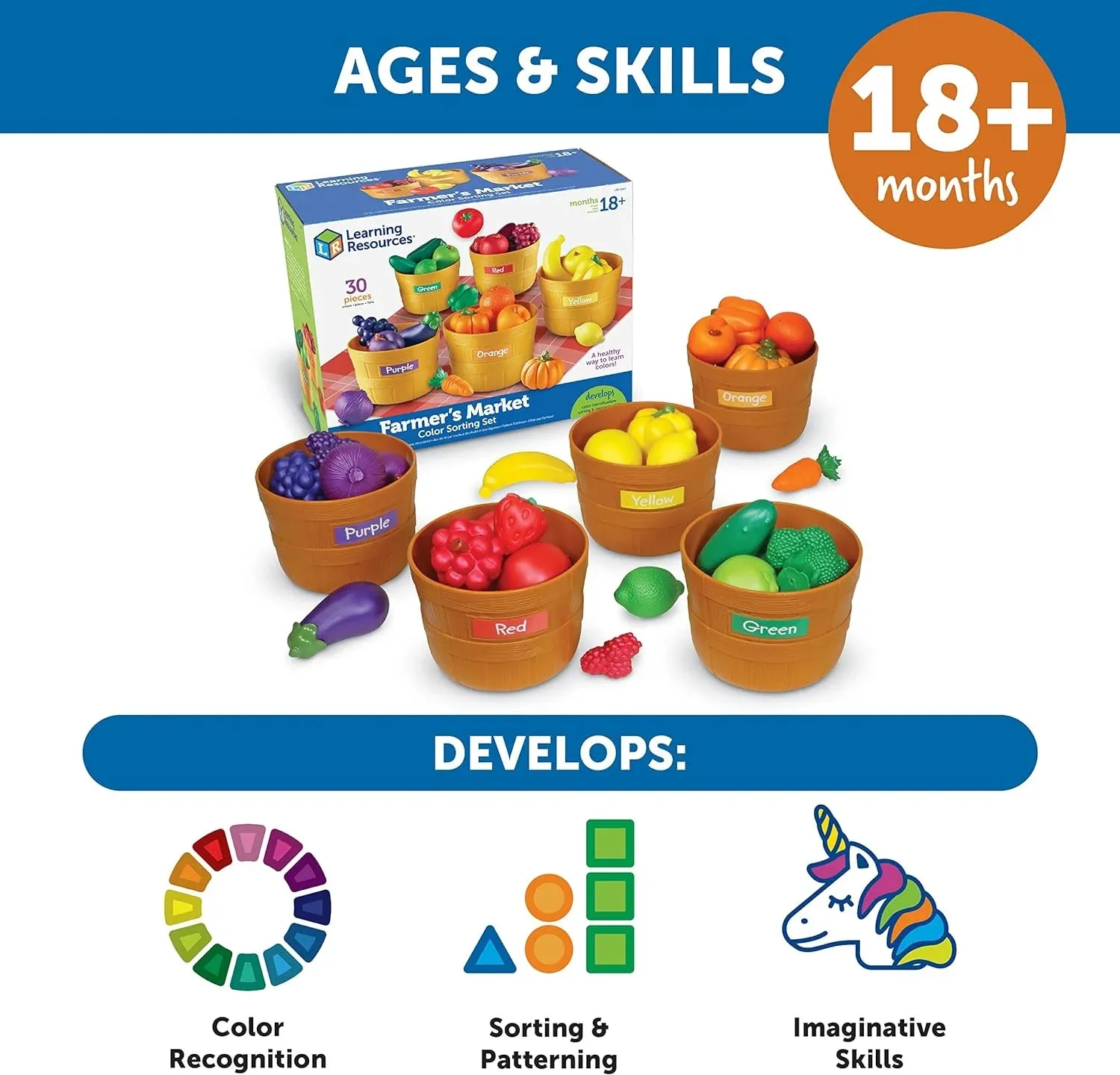 Learning Resources Farmer's Market Colour Sorting Set