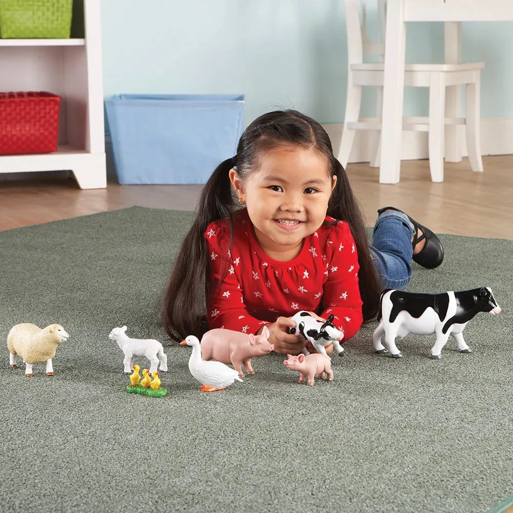 Learning Resources Jumbo Farm Animals - Mommas and Babies Figures