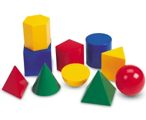 Learning Resources Large Plastic Geometric Shapes, Set of 10