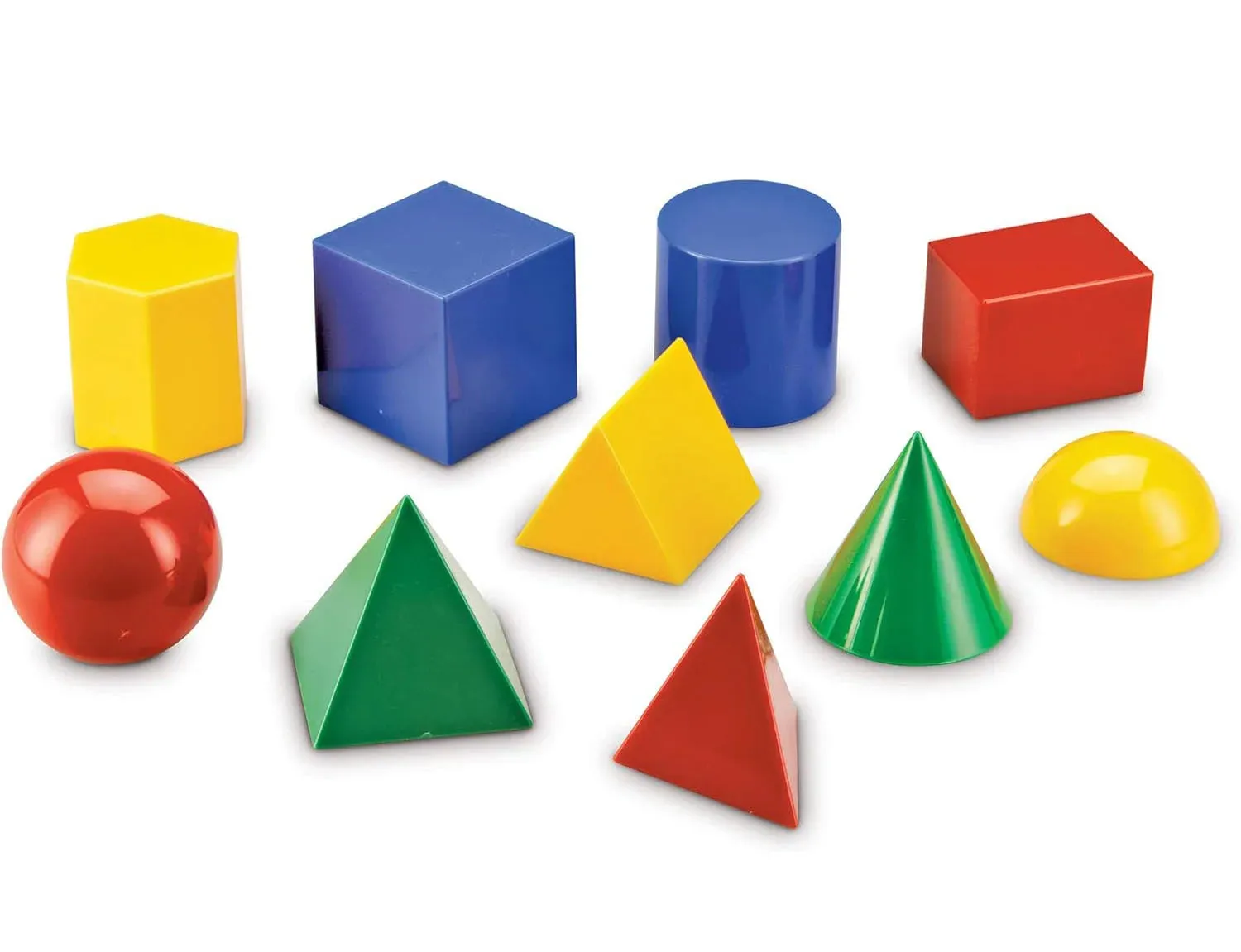 Learning Resources Large Plastic Geometric Shapes, Set of 10