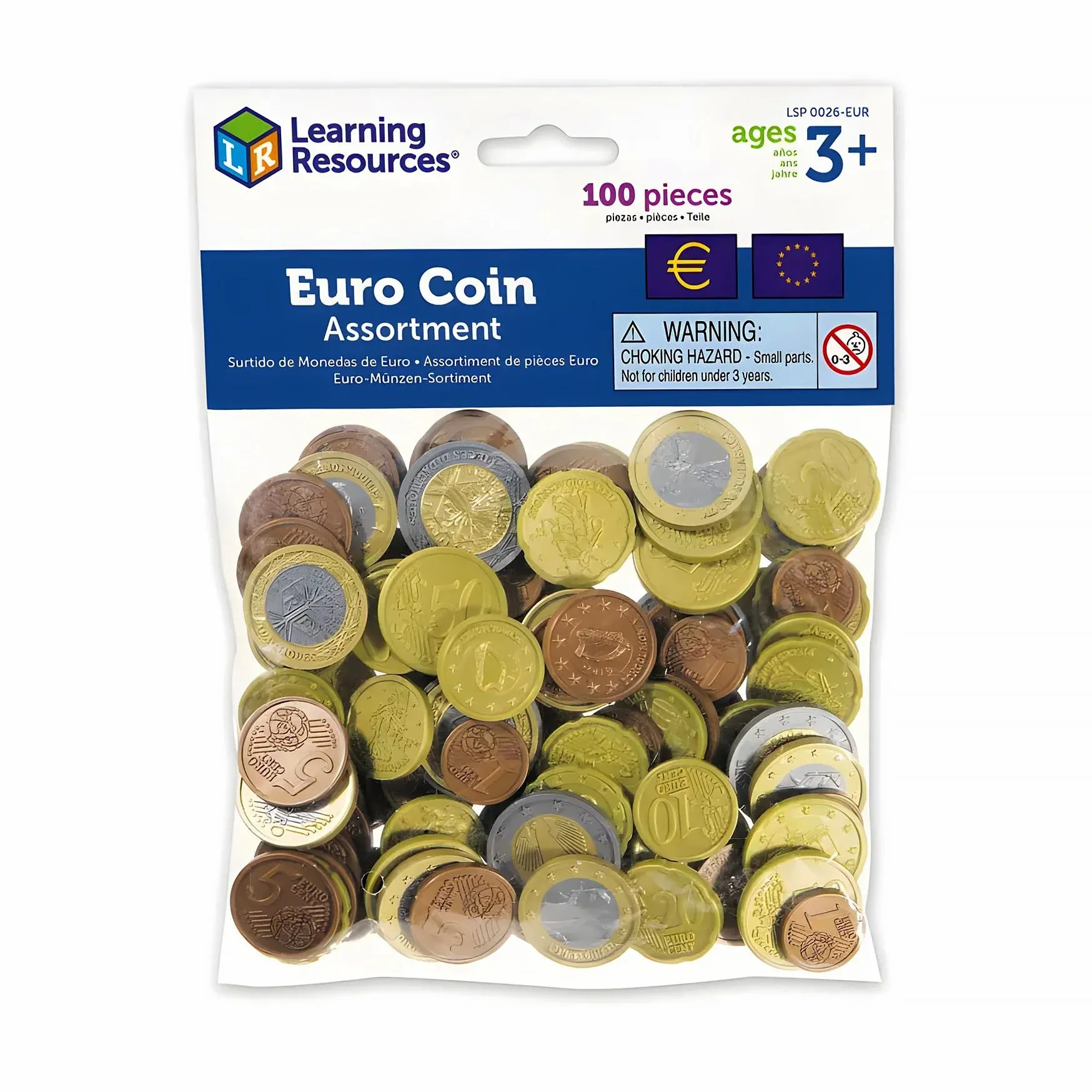 Learning Resources Play Euro Coin Set