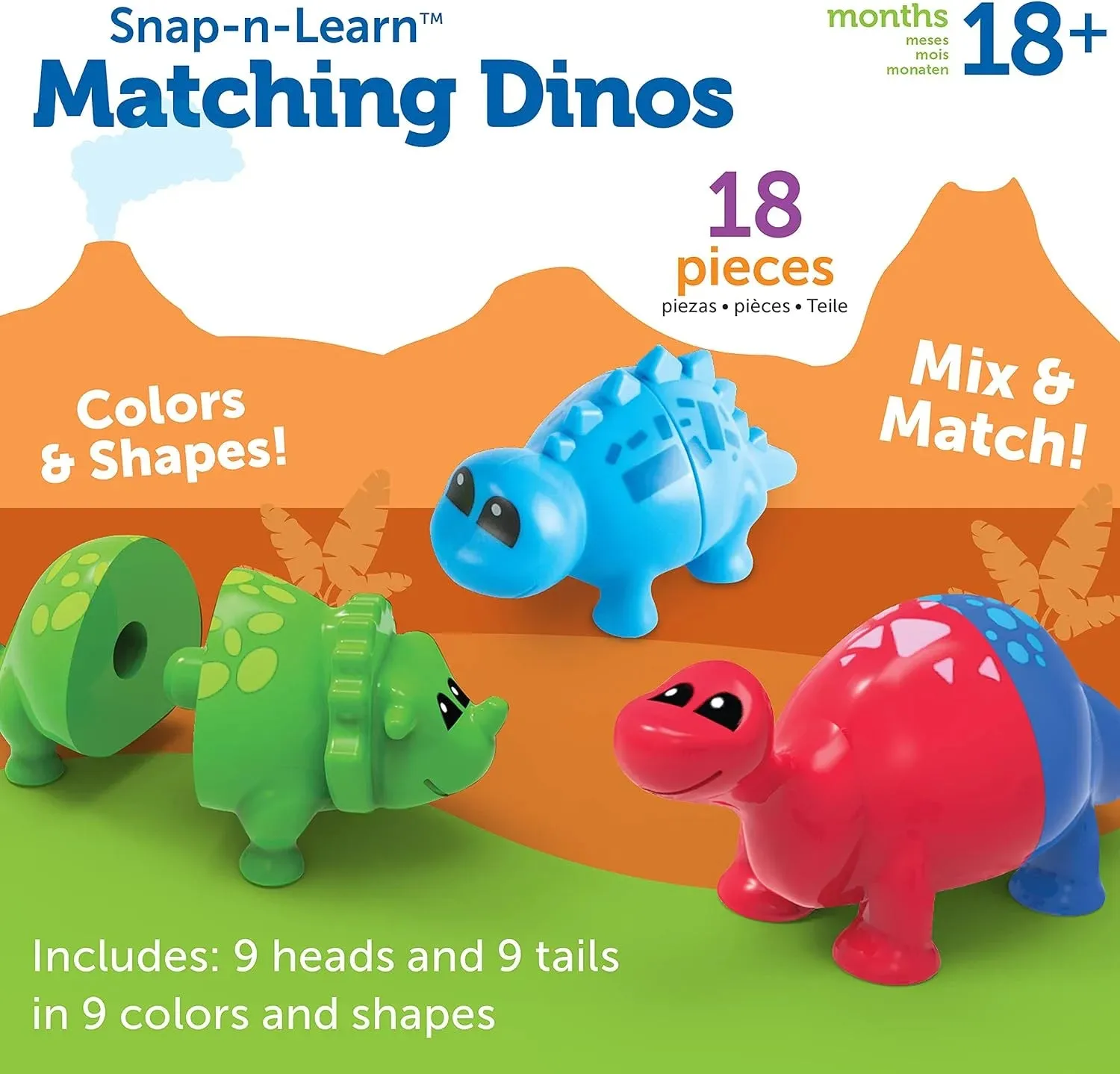 Learning Resources Snap-n-Learn Matching Dinos