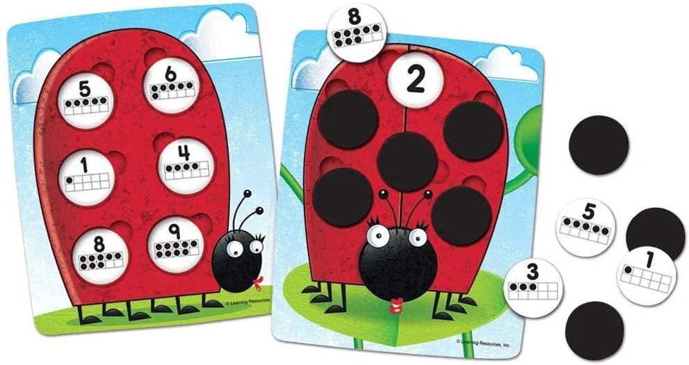 Learning Resources Ten-Frame Game 10 On The Spot!