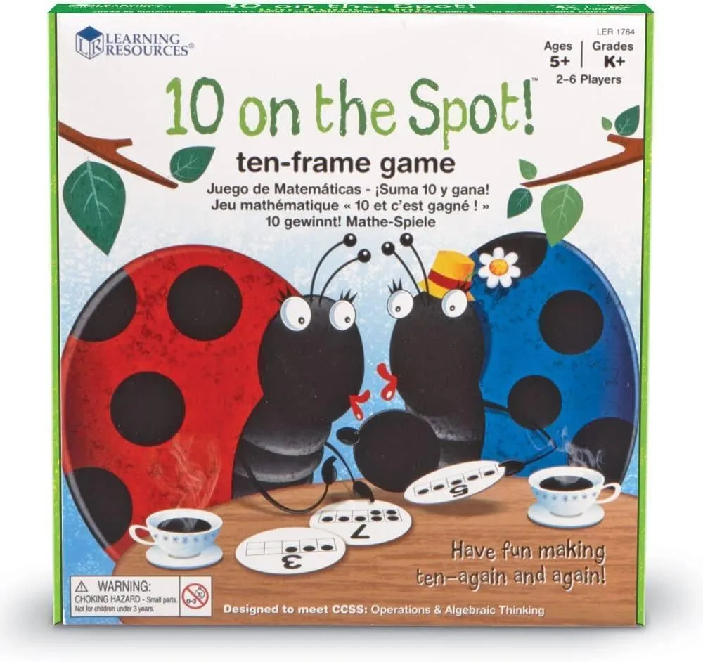 Learning Resources Ten-Frame Game 10 On The Spot!