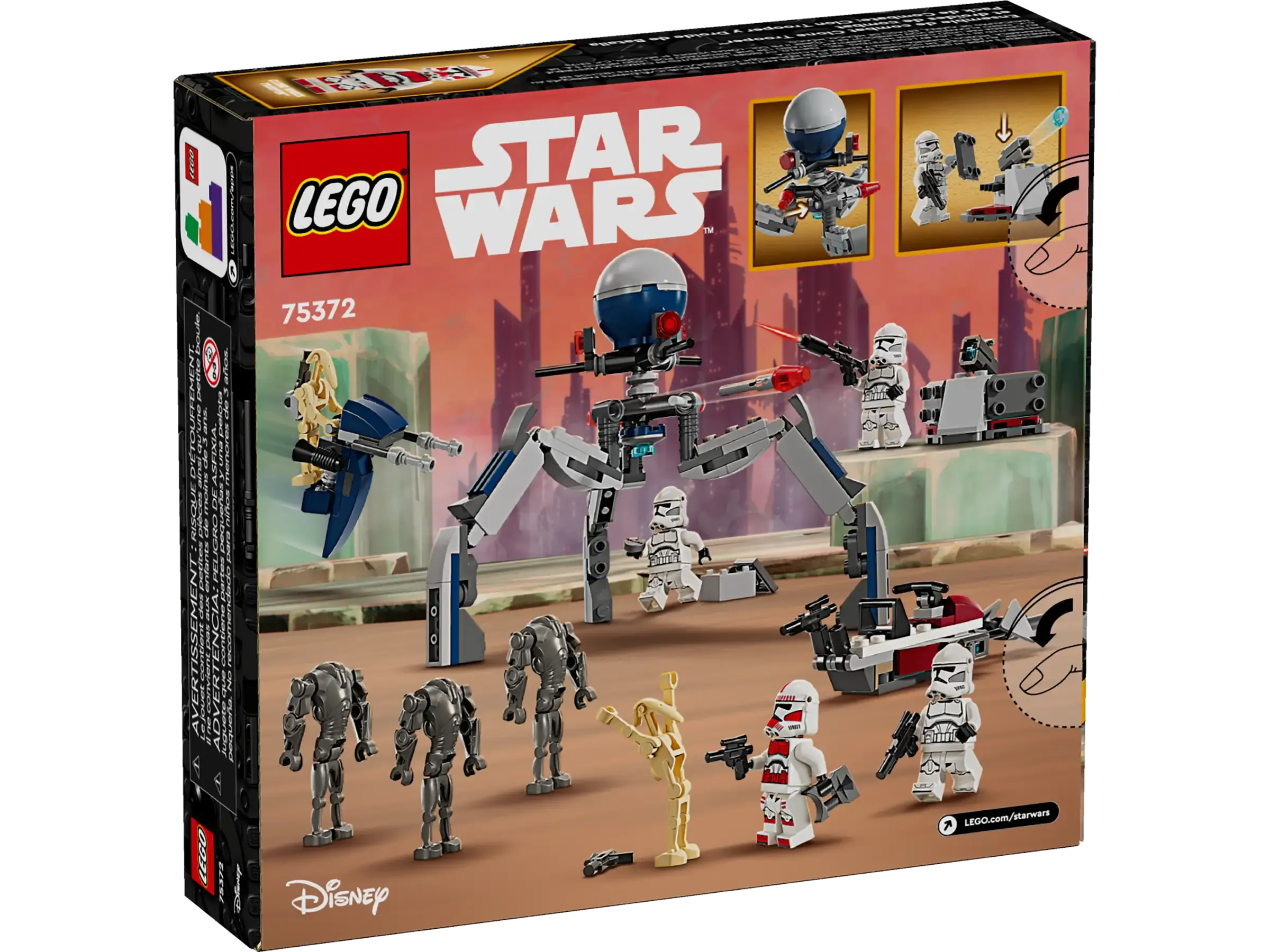 LEGO STAR WARS 75372 Clone Trooper & Battle Droid Battle Pack