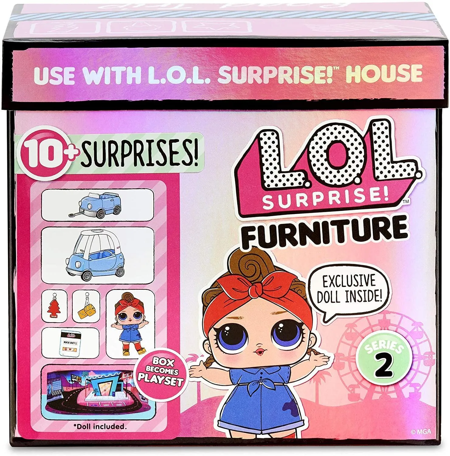 L.O.L. Surprise! 564928E7C Furniture Road Trip with Can Do Baby & 10  Surprises