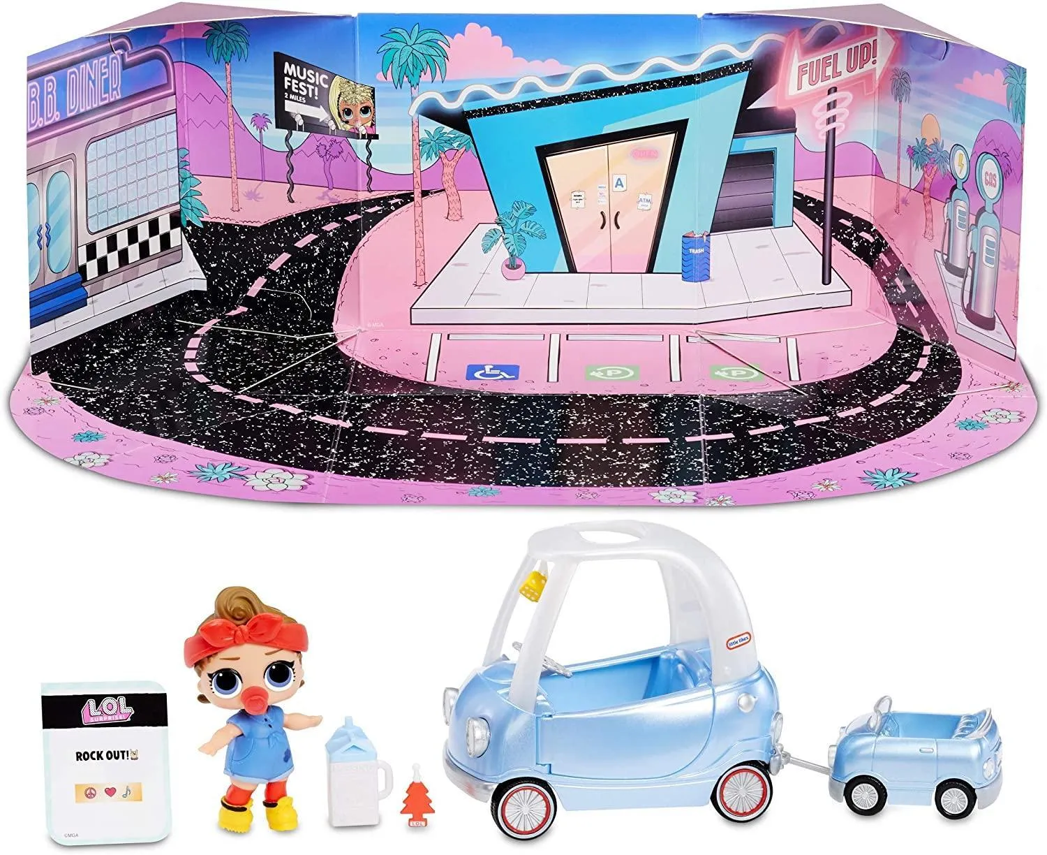 L.O.L. Surprise! 564928E7C Furniture Road Trip with Can Do Baby & 10  Surprises