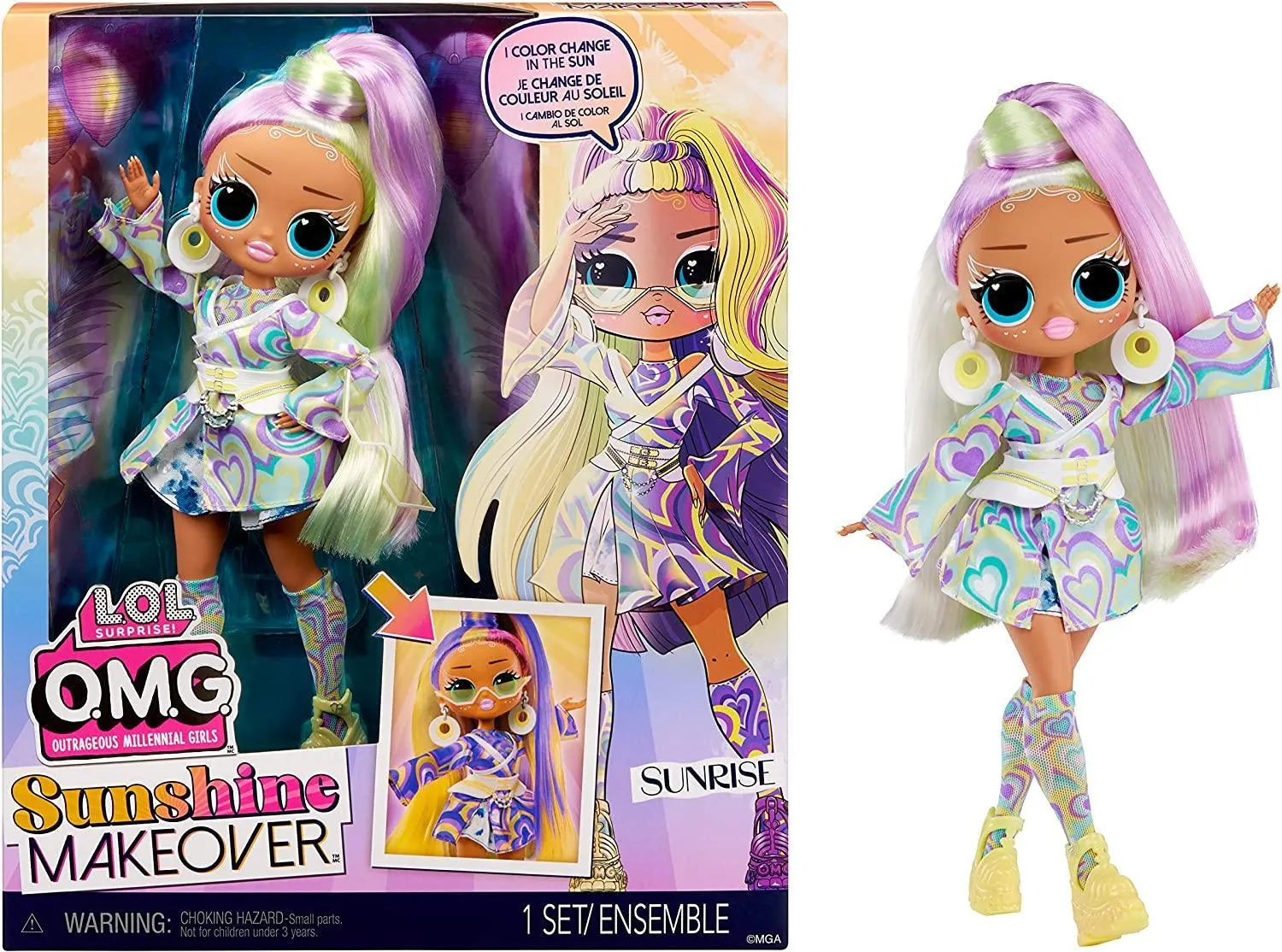 LOL Surprise OMG Sunshine Makeover Sunrise Fashion Doll