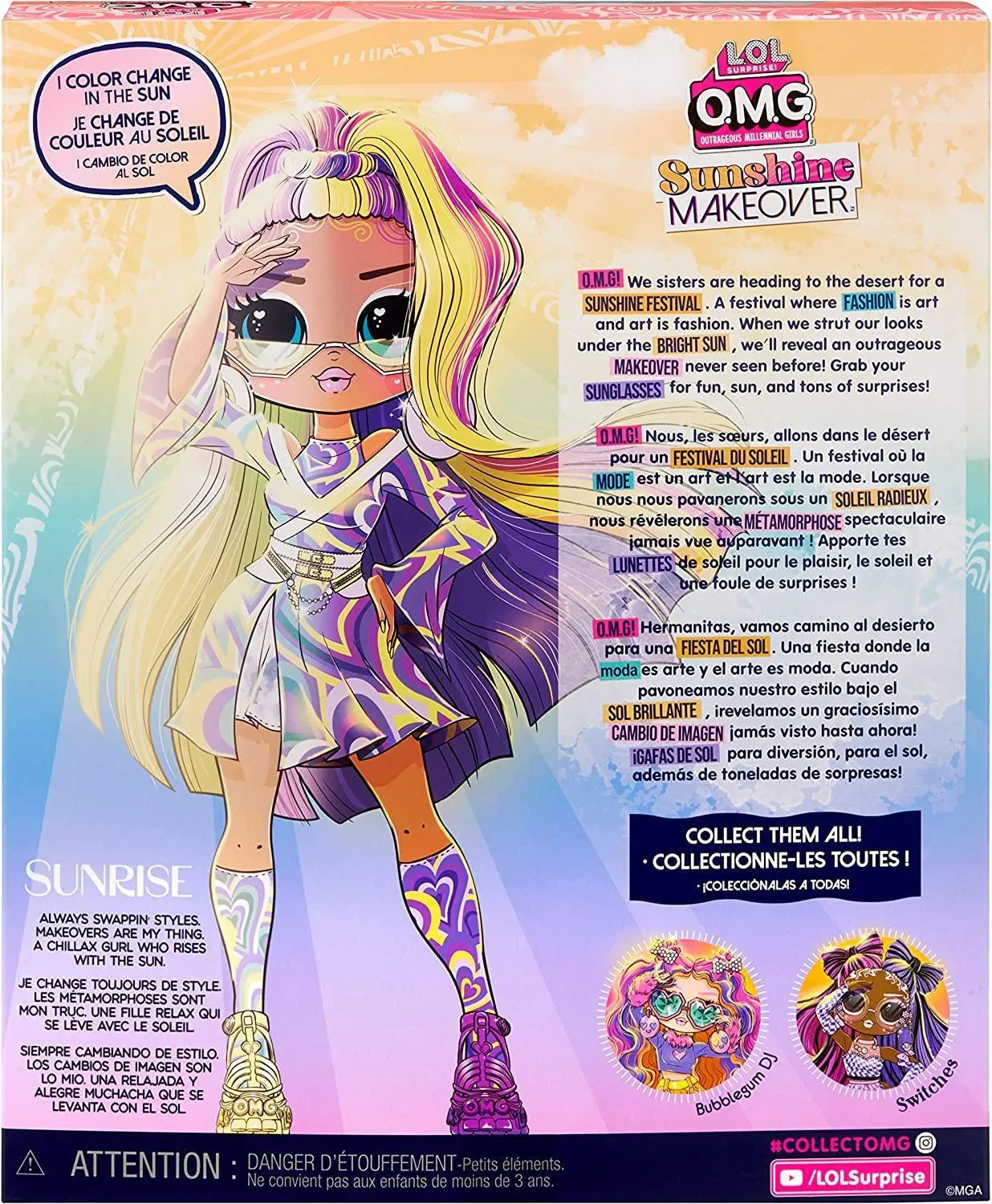 LOL Surprise OMG Sunshine Makeover Sunrise Fashion Doll