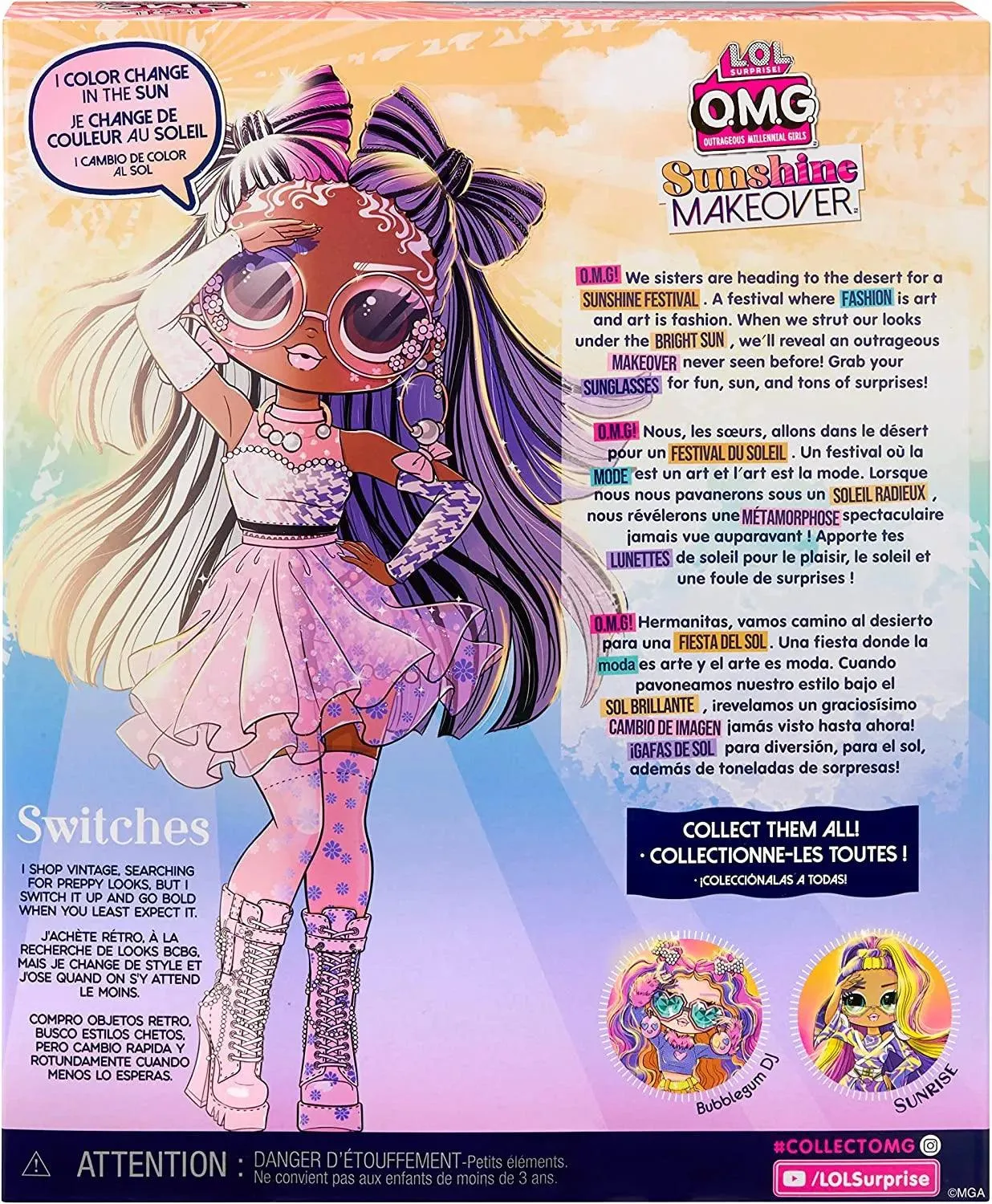 LOL Surprise OMG Sunshine Makeover Switches Fashion Doll