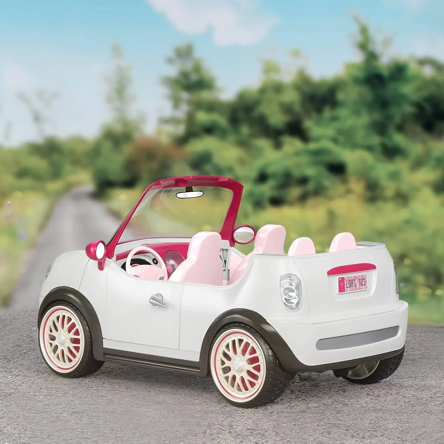 LORI Dolls Go Everywhere! Convertible Car for 6-inch Mini Dolls