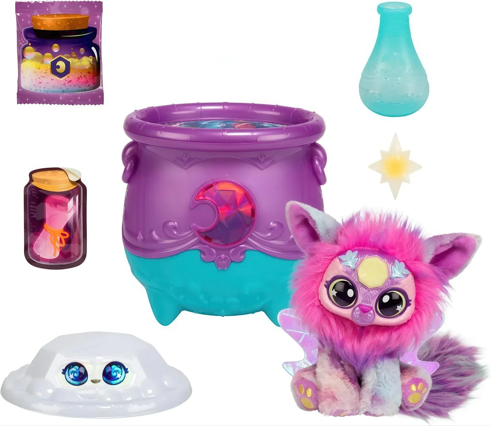 Magic Mixies Magic Cauldron Moon with Crystals