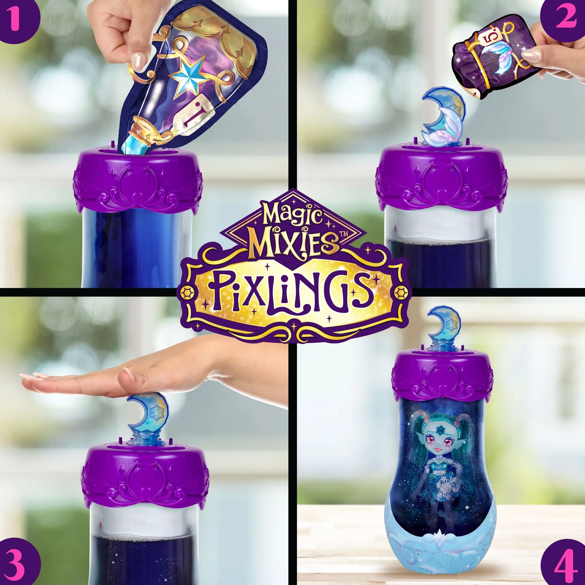 Magic Mixies Pixlings Doll - Marena The Ice Mermaid Pixling