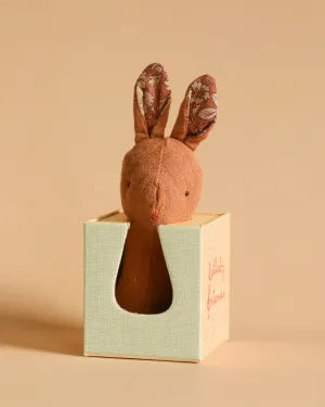 Maileg Lullaby Friend Rattles, Bunny Rattle - Chocolate Odin Parker