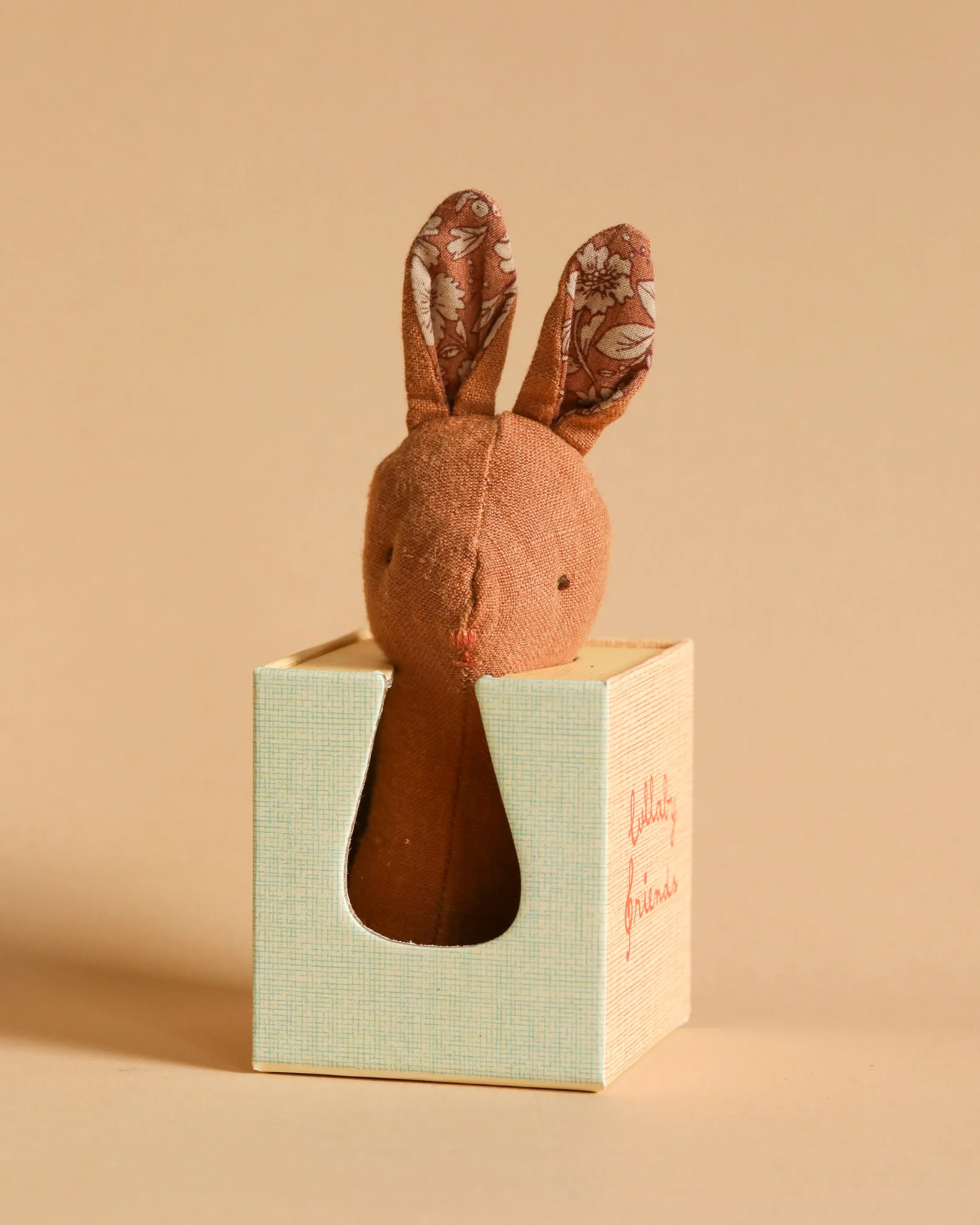 Maileg Lullaby Friend Rattles, Bunny Rattle - Chocolate Odin Parker