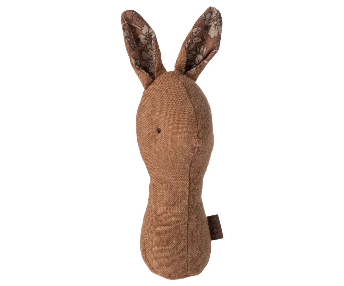 Maileg Lullaby Friend Rattles, Bunny Rattle - Chocolate Odin Parker
