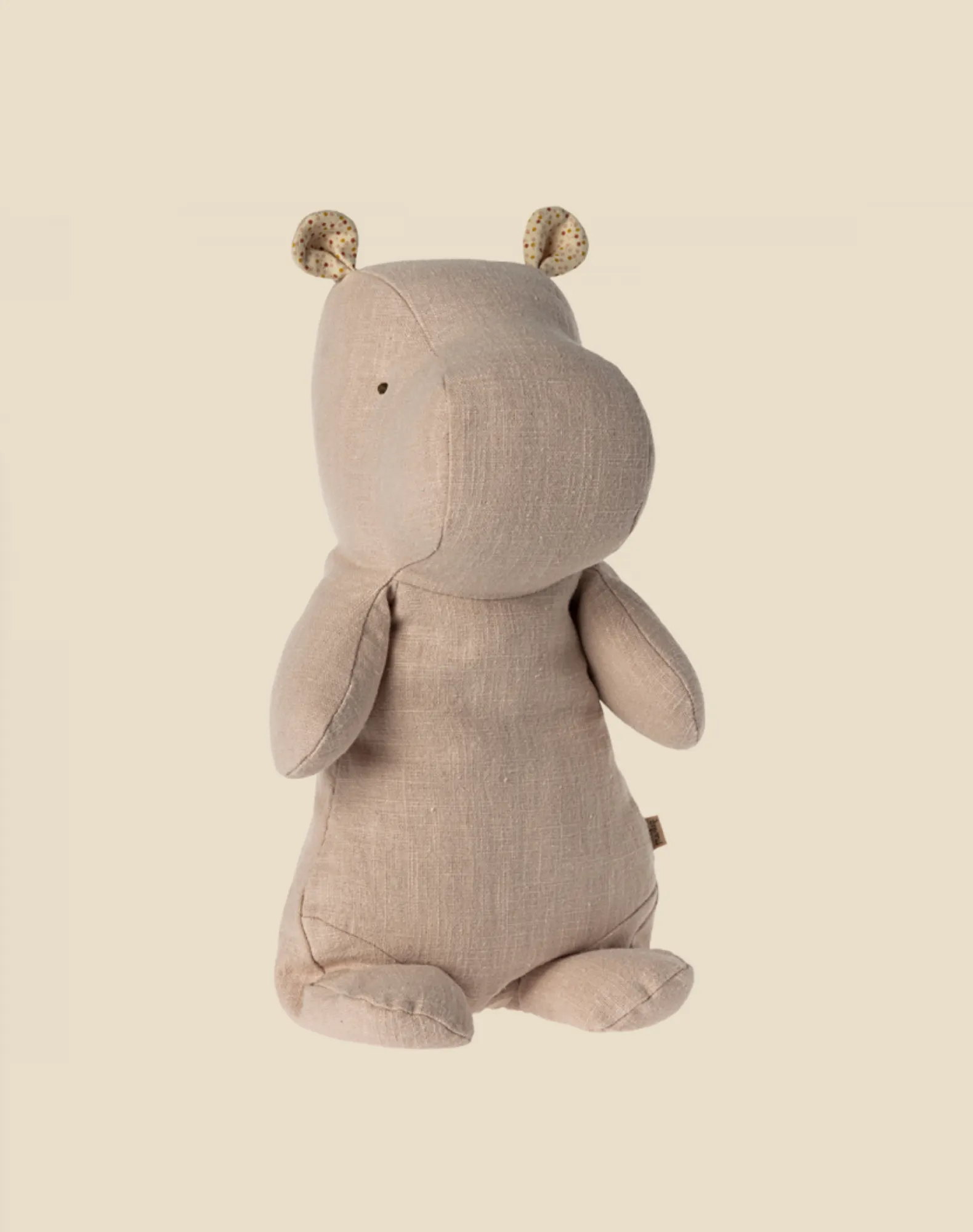 Maileg Medium Hippo Stuffed Animal - Light Rose Odin Parker