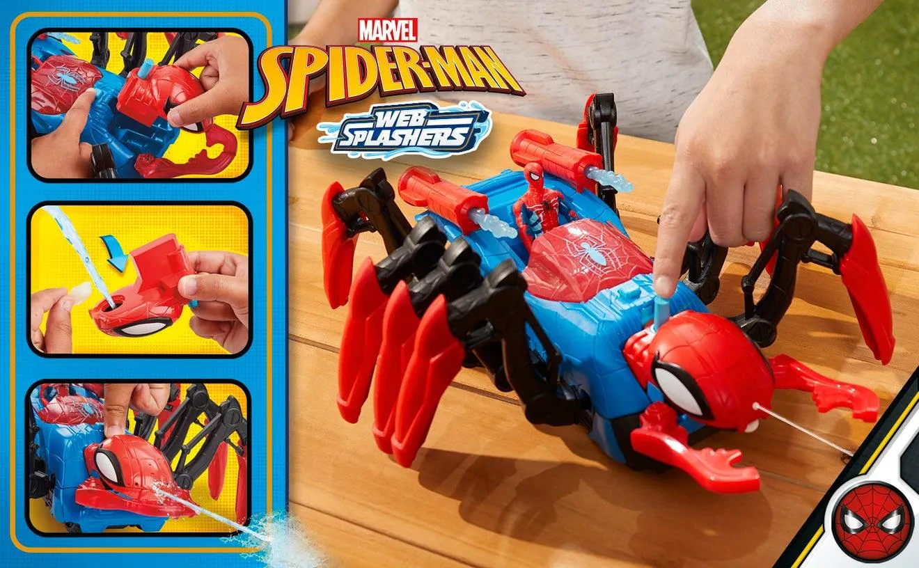 Marvel Spider-Man Crawl 'N Blast Spider with Spider-Man Action Figure