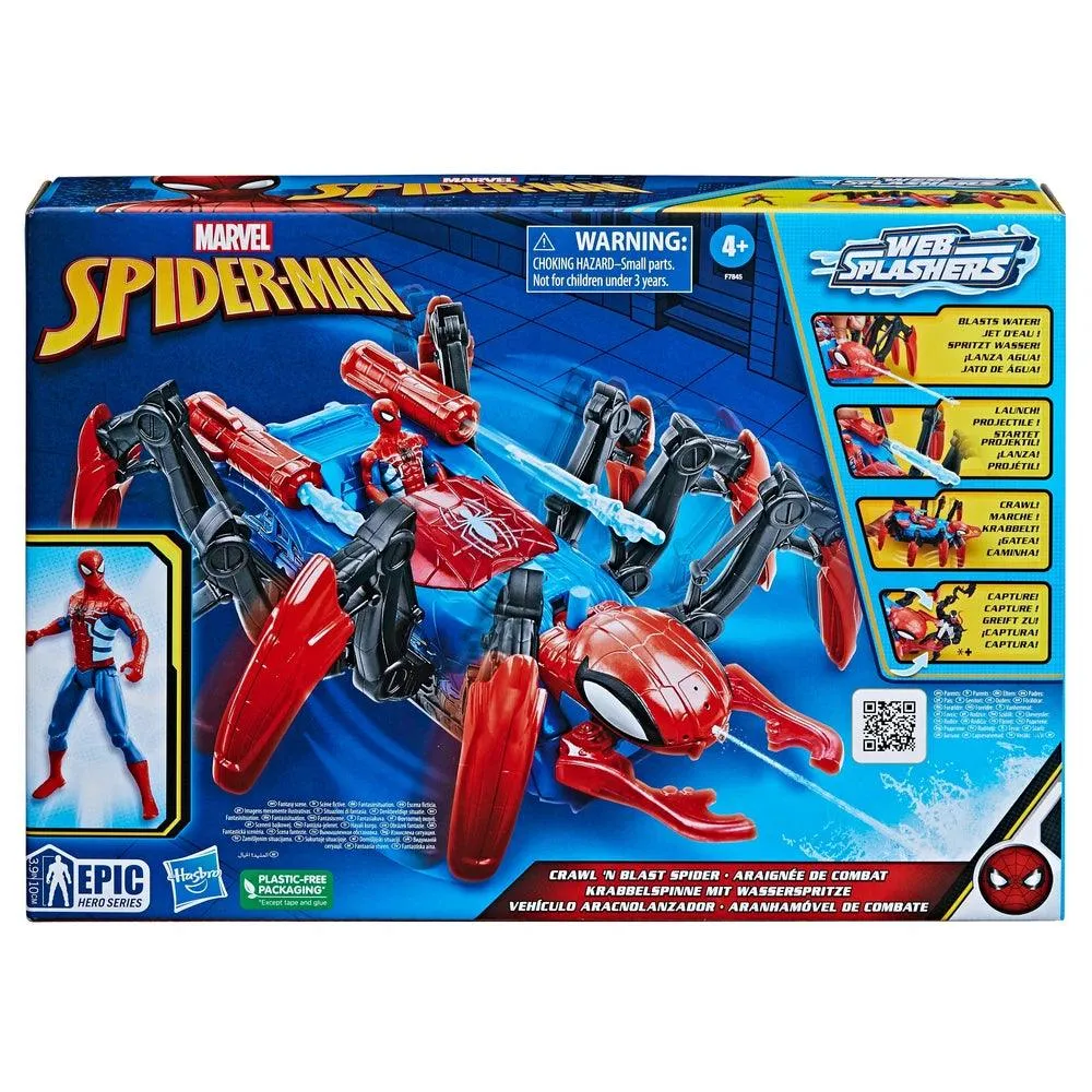 Marvel Spider-Man Crawl 'N Blast Spider with Spider-Man Action Figure