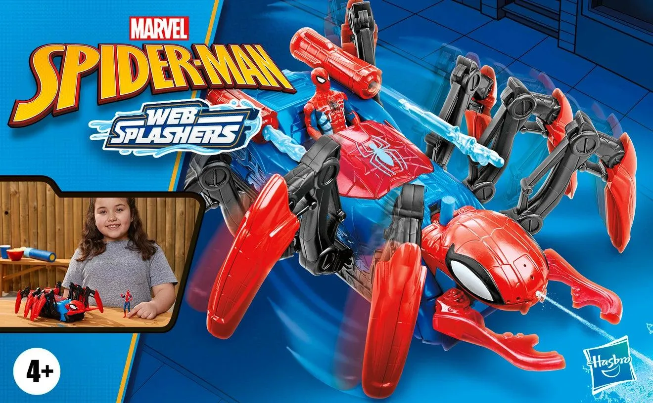Marvel Spider-Man Crawl 'N Blast Spider with Spider-Man Action Figure