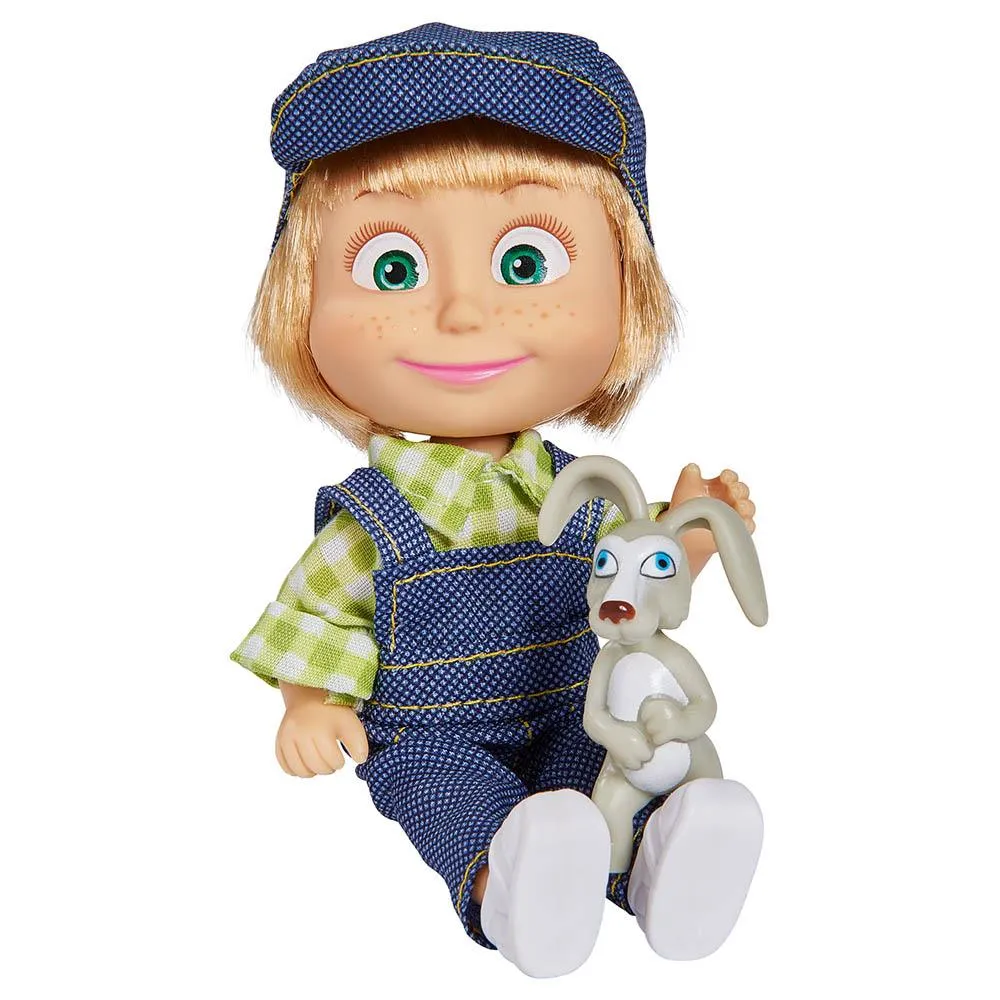 Masha and The Bear Masha 12 cm Doll  with Puppies - Assorted