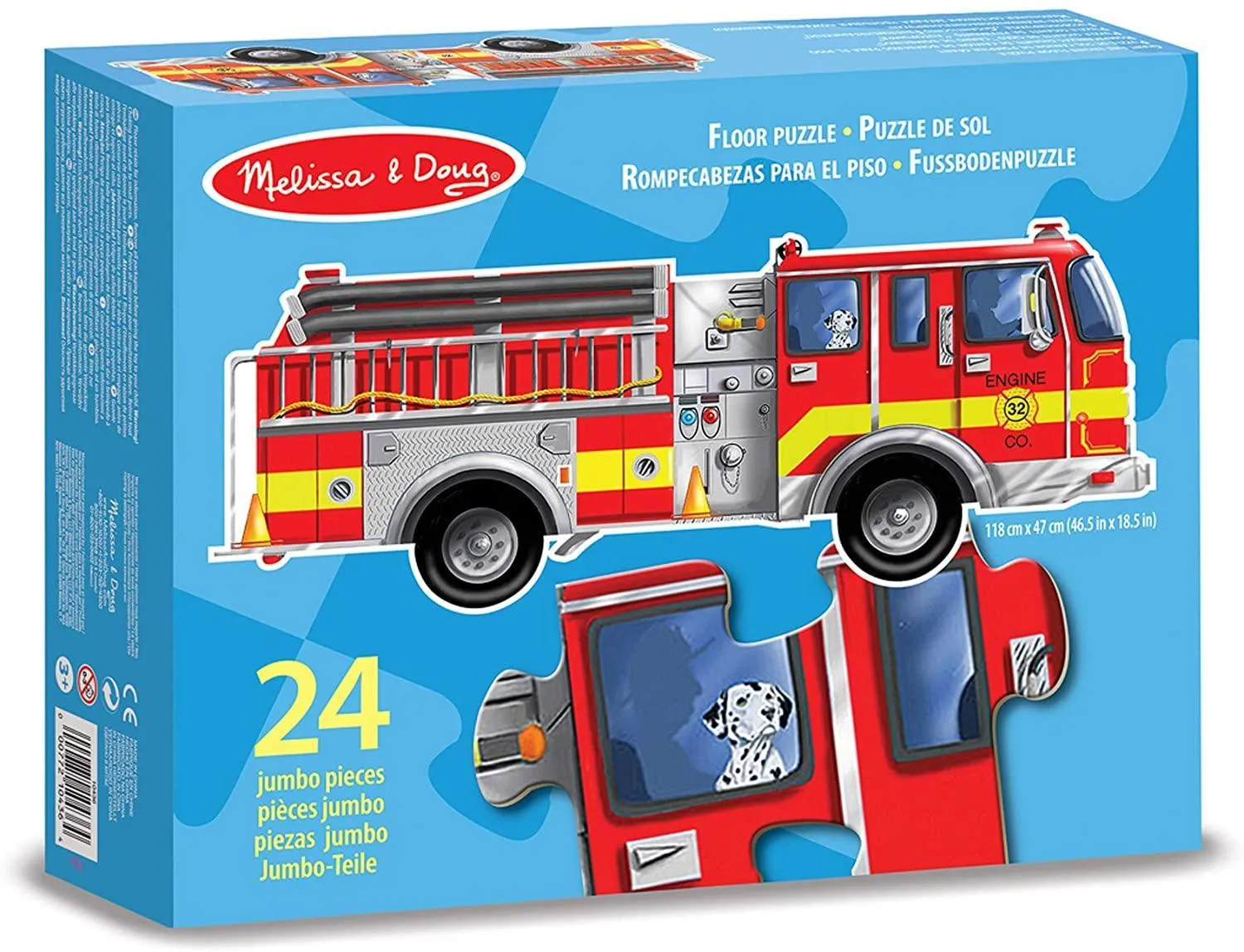 Melissa & Doug 10436 Truck Floor Puzzle 24 Pieces