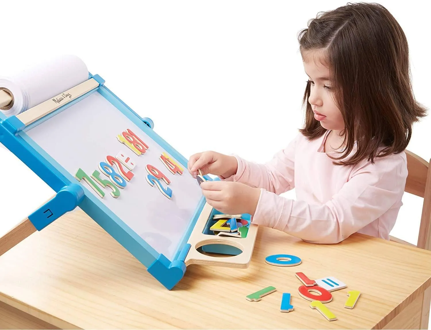 Melissa & Doug 10449 - 37 Wooden Number and Sign Magnets
