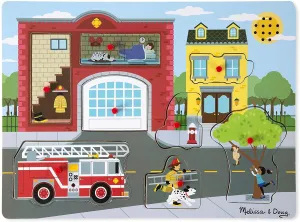 Melissa & Doug 10736 Around the Fire Station Sound Puzzle