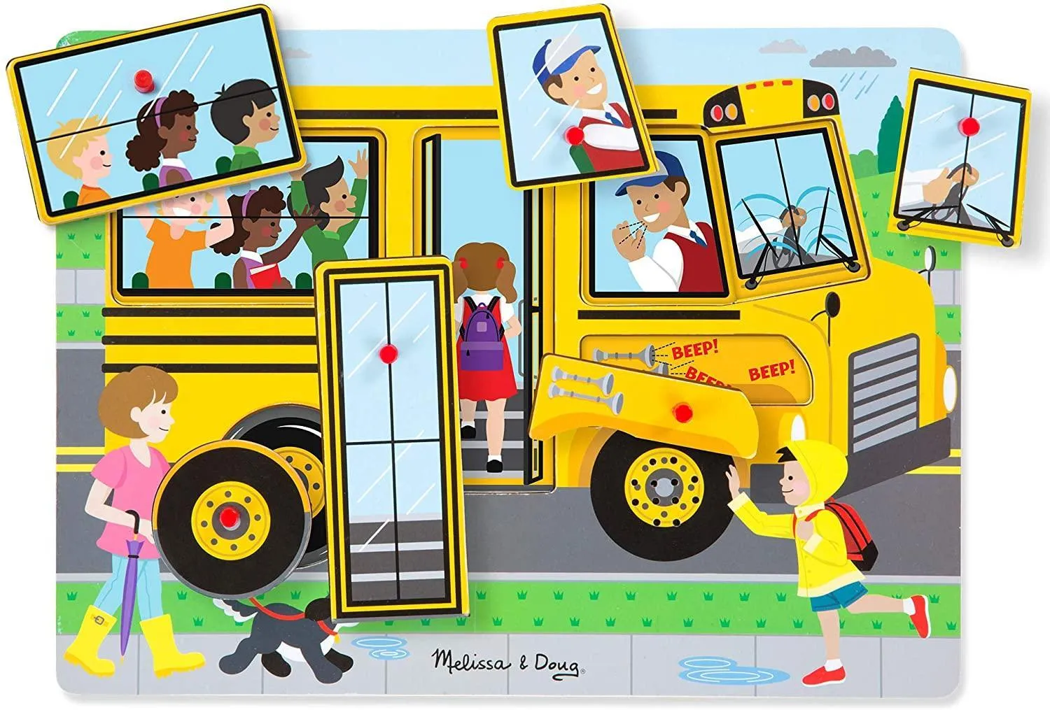 Melissa & Doug 10739 The Wheels on the Bus Sound Puzzle