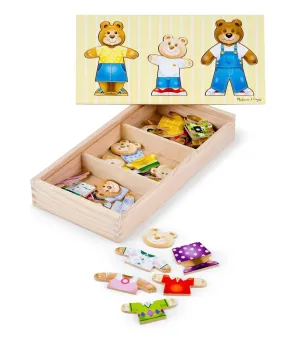 Melissa & Doug 13770 Bear Family Dress-Up Puzzle