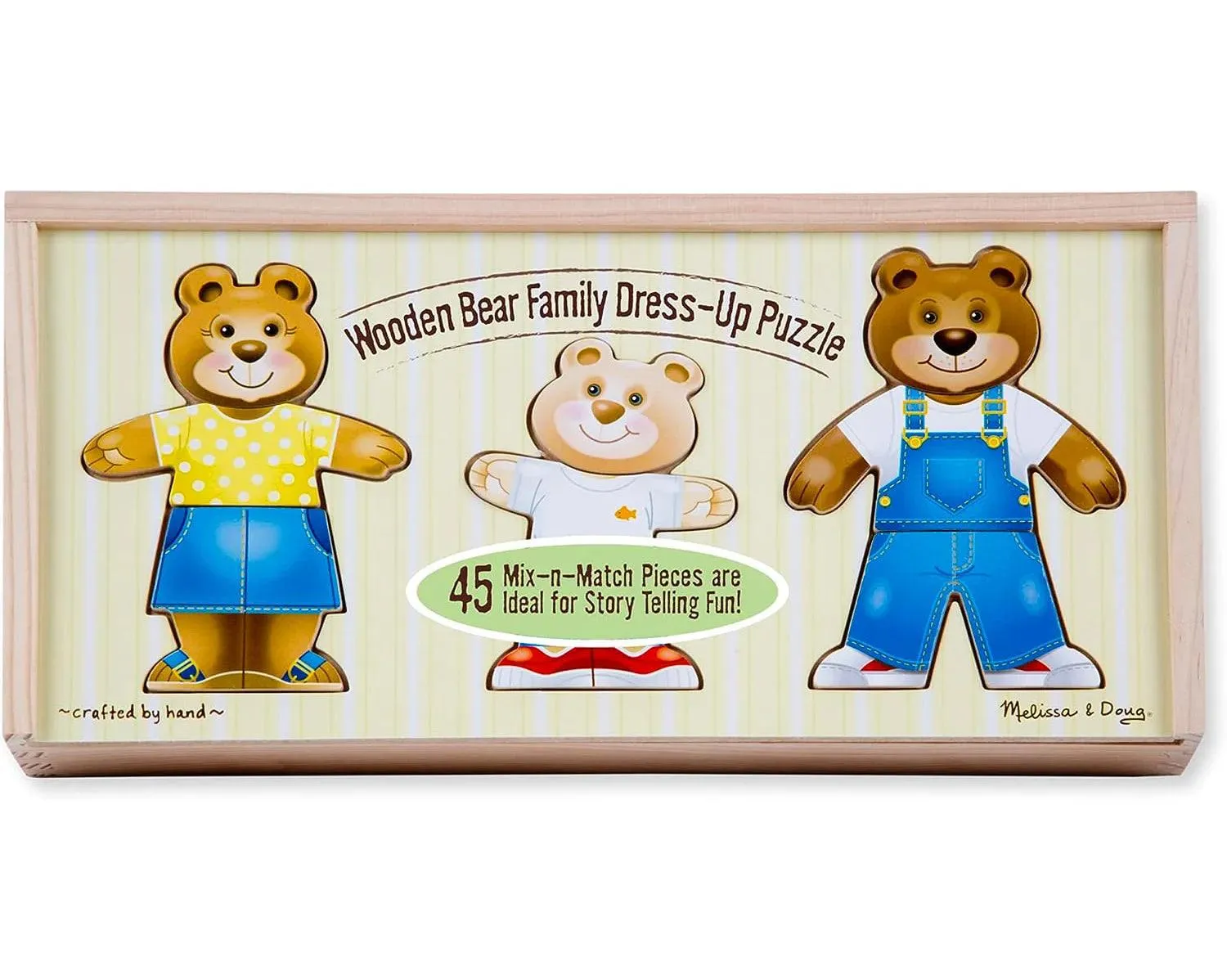 Melissa & Doug 13770 Bear Family Dress-Up Puzzle