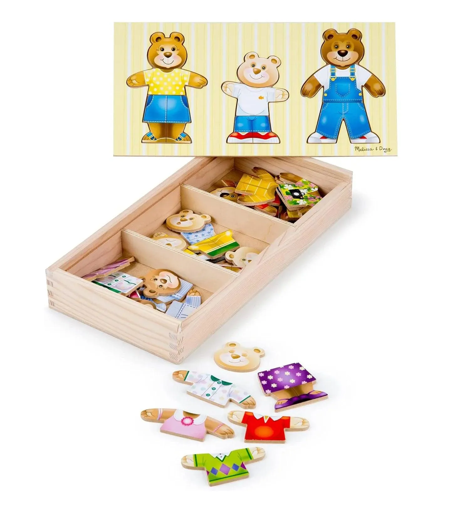 Melissa & Doug 13770 Bear Family Dress-Up Puzzle