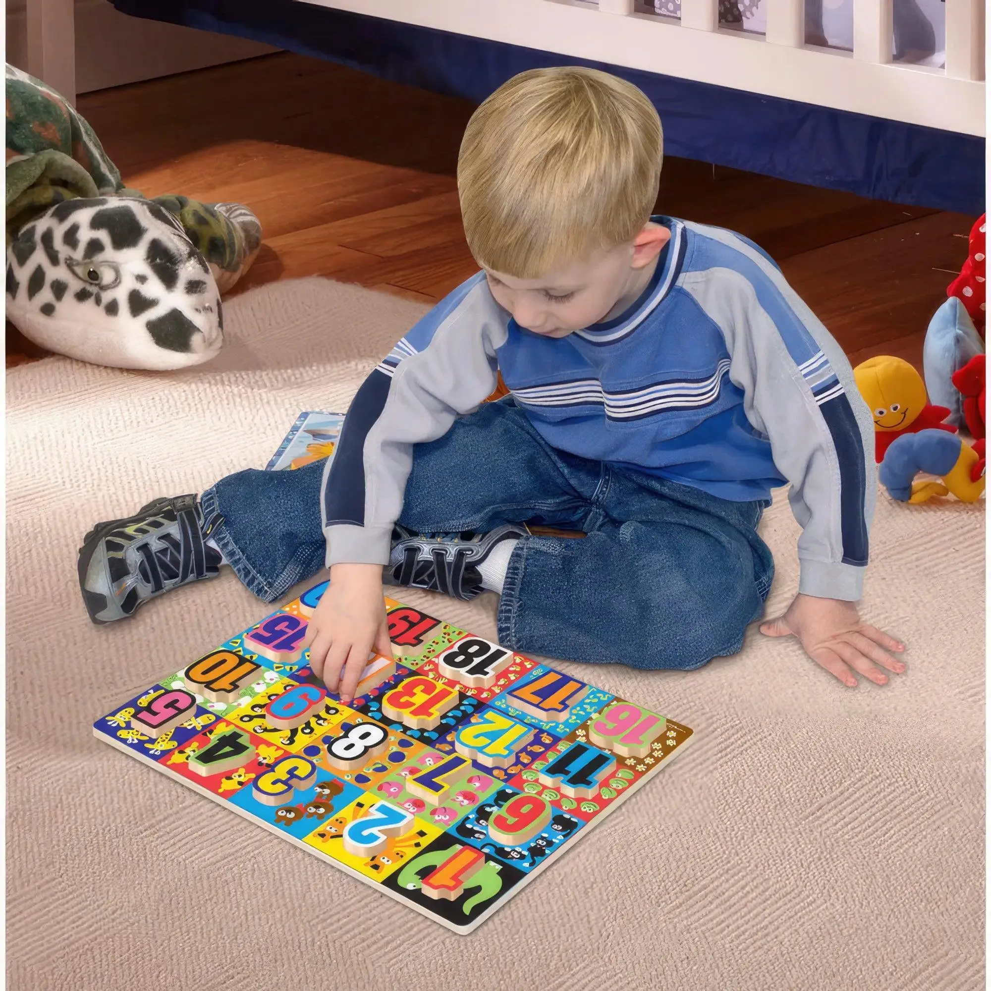Melissa & Doug 13832 Jumbo Numbers Wooden Chunky Puzzle