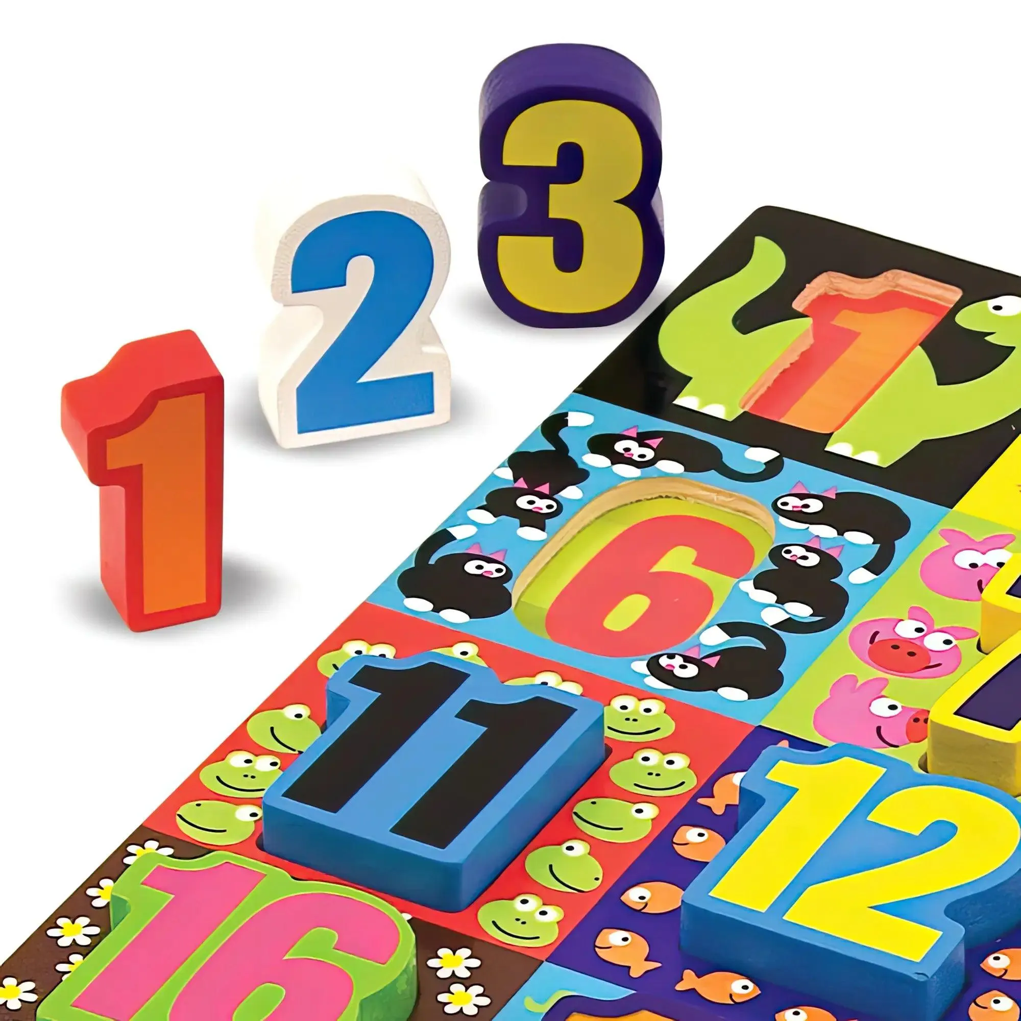 Melissa & Doug 13832 Jumbo Numbers Wooden Chunky Puzzle