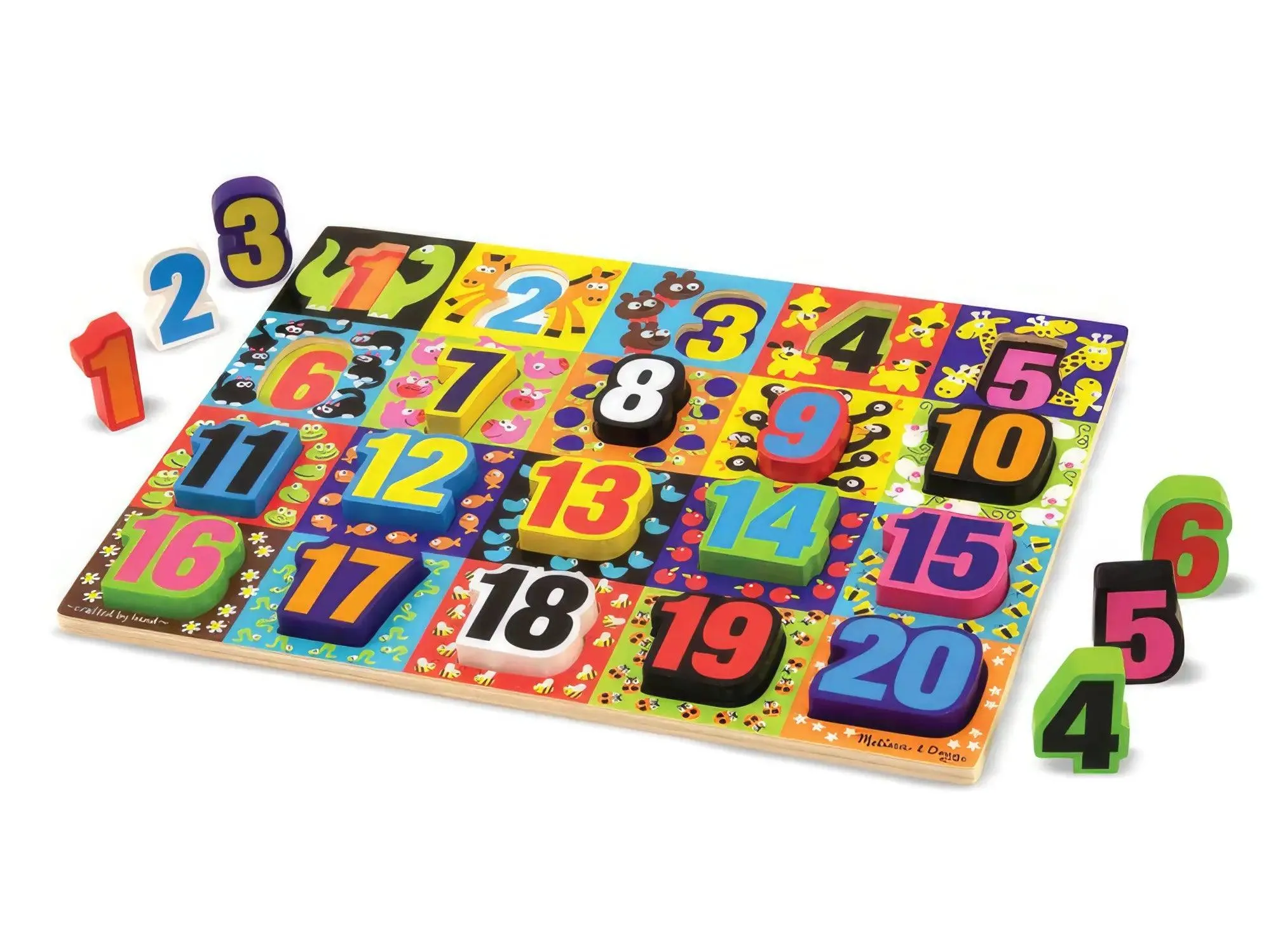 Melissa & Doug 13832 Jumbo Numbers Wooden Chunky Puzzle