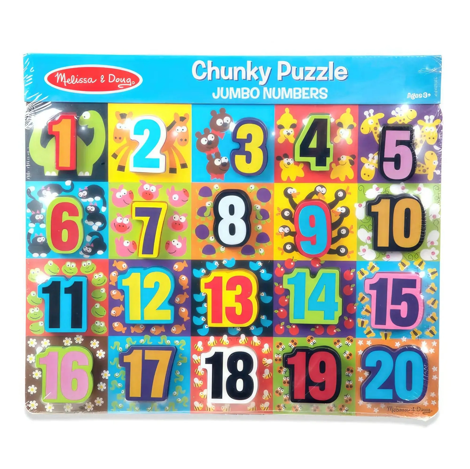Melissa & Doug 13832 Jumbo Numbers Wooden Chunky Puzzle