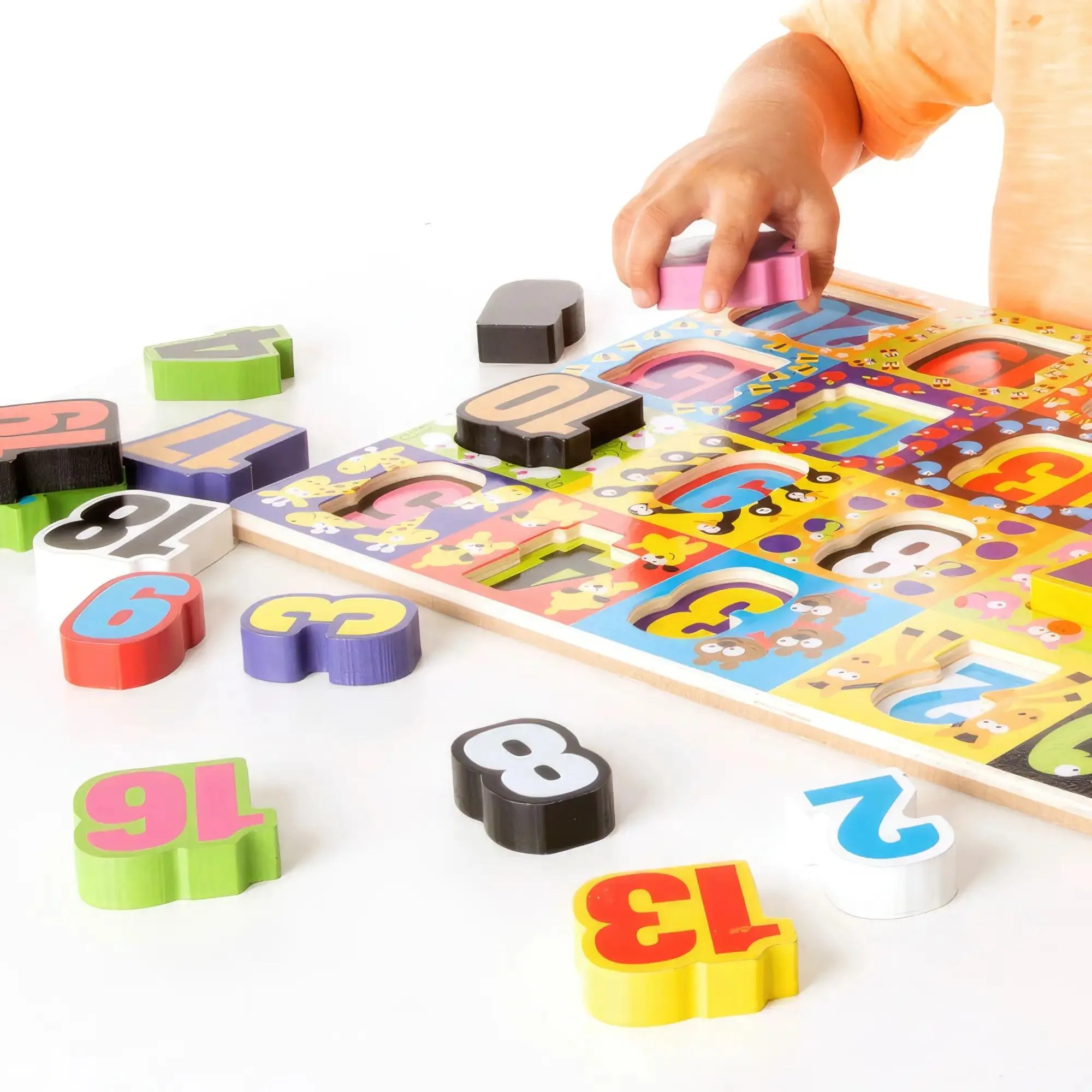 Melissa & Doug 13832 Jumbo Numbers Wooden Chunky Puzzle