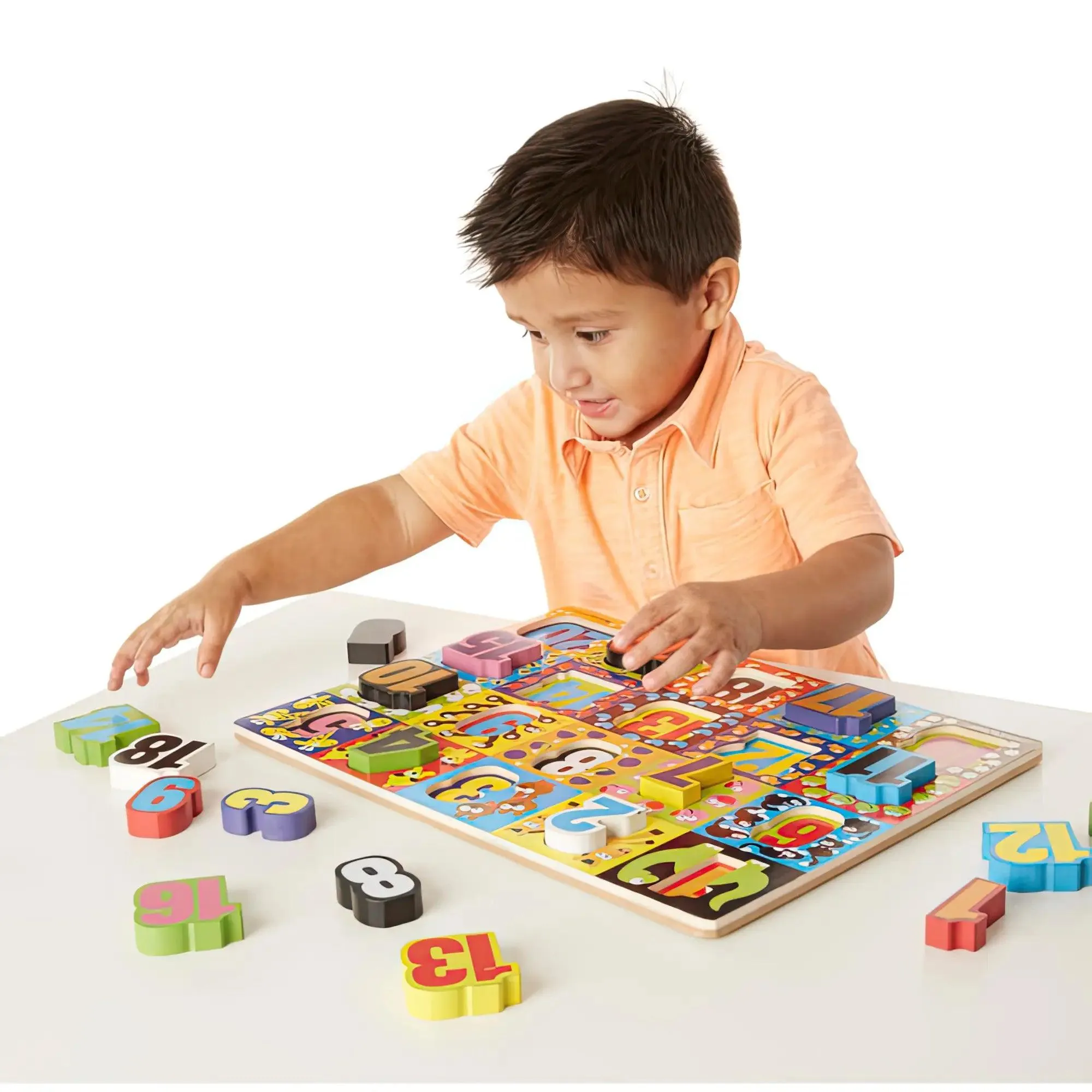 Melissa & Doug 13832 Jumbo Numbers Wooden Chunky Puzzle