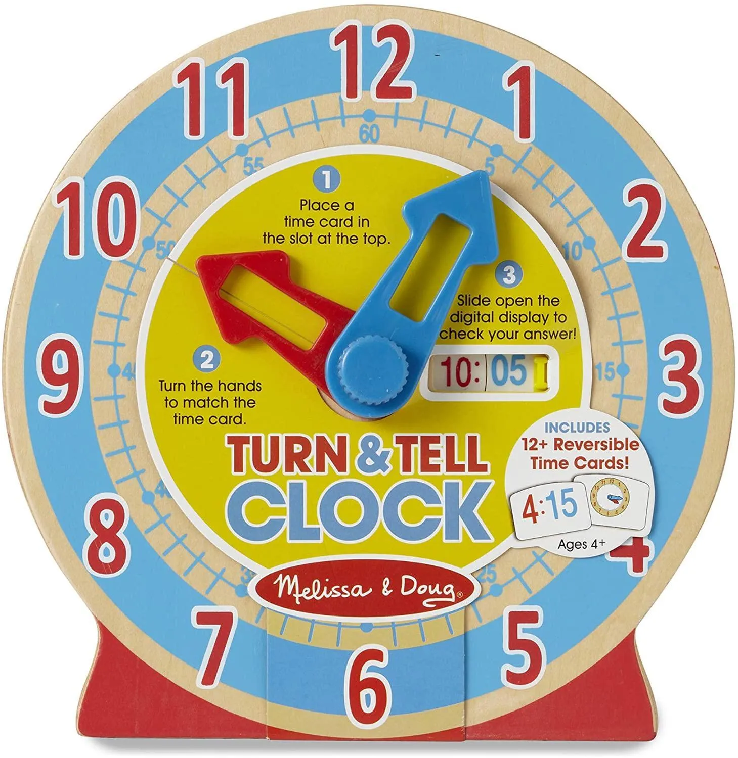 Melissa & Doug 14284 Turn and Tell Clock - Educational Toy