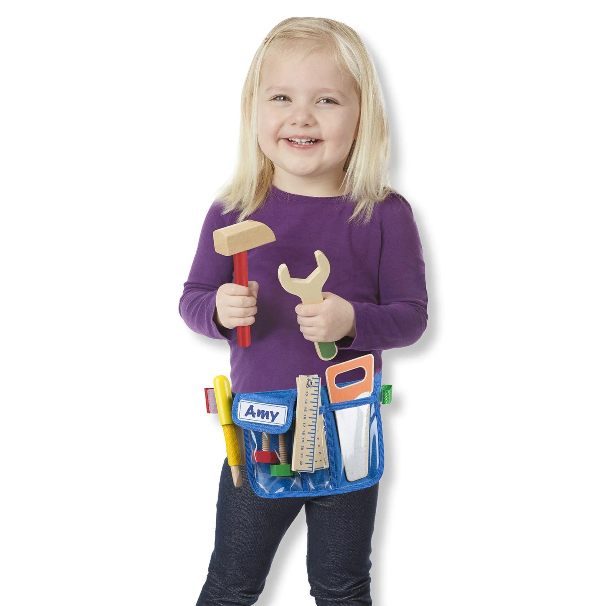 Melissa & Doug 15174 Deluxe Wooden Tool Belt Set