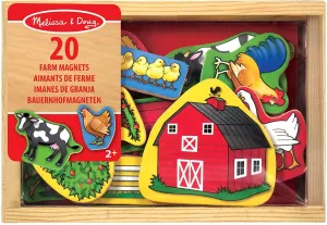 Melissa & Doug 19279 Wooden Farm Magnets, Small